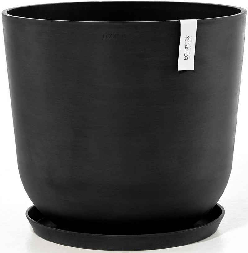 ECOPOTS Blumentopf Oslo 55 + Wassersystem Dunkelgrau, für innen und außen: frostsicher, bruchsicher und lichtbeständig