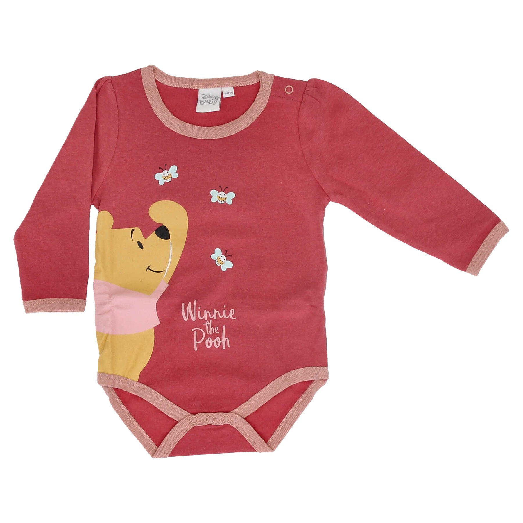 Disney Langarmwickelbody Disney Winnie der Pooh Baby 2er Pack langarm Body Strampler Gr. 62 bis 92