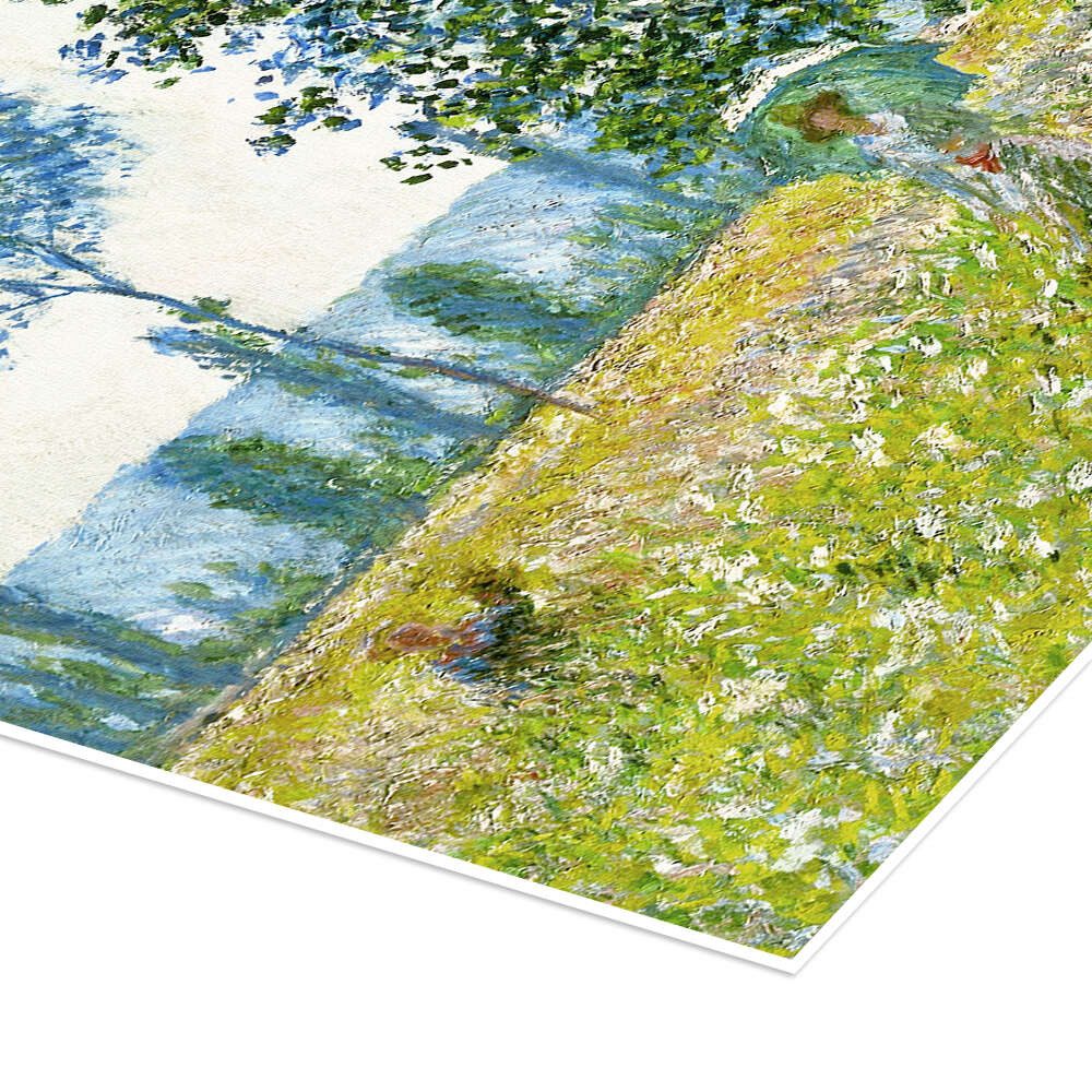 Posterlounge Wandbild Felder im Frühling, Claude Monet, erhältlich als Poster, Leinwandbild, Wandsticker oder Acrylglasbild