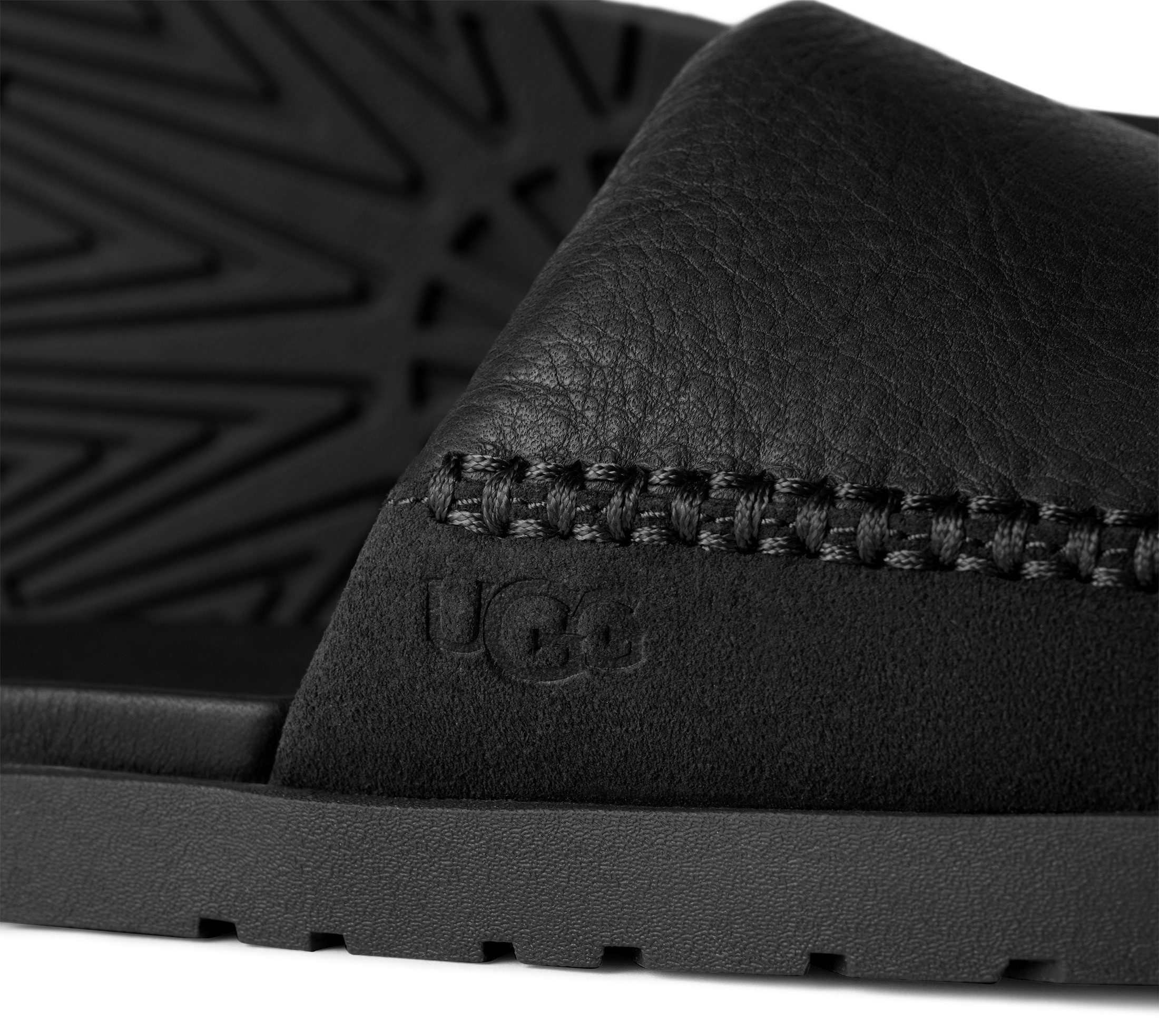 UGG SEASIDE II SLIDE Badepantolette Strandschuh, Sandale mit seitlicher Ziersteppung