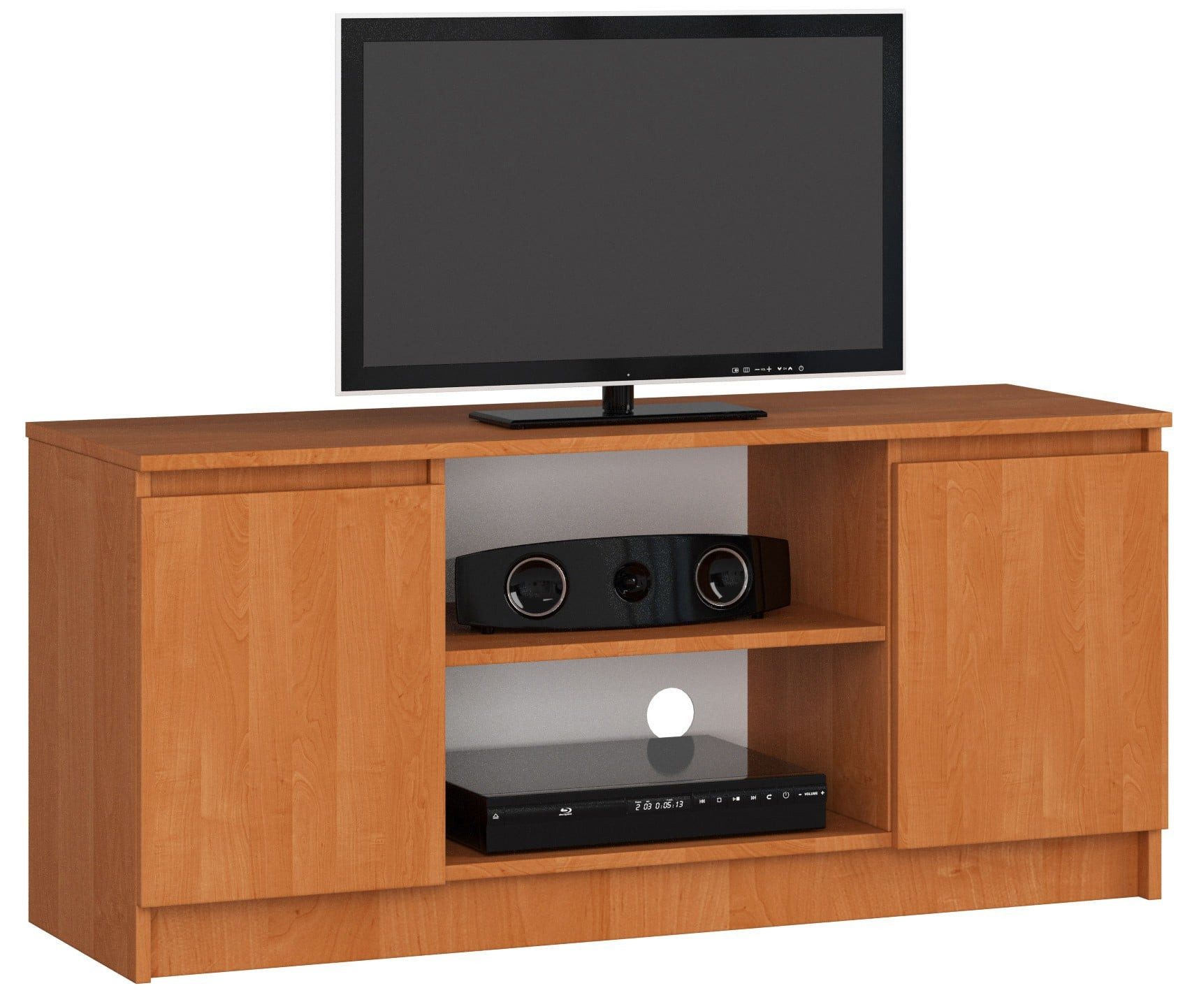 Raumhirsch Furniture Lowboard, TV-Schrank - Elegantes Design für Ihr Wohnzimmer - Fernsehtisch, 120 cm für TV bis 65", 2 Türen, 2 Böden, bis 75 kg, kratzfest