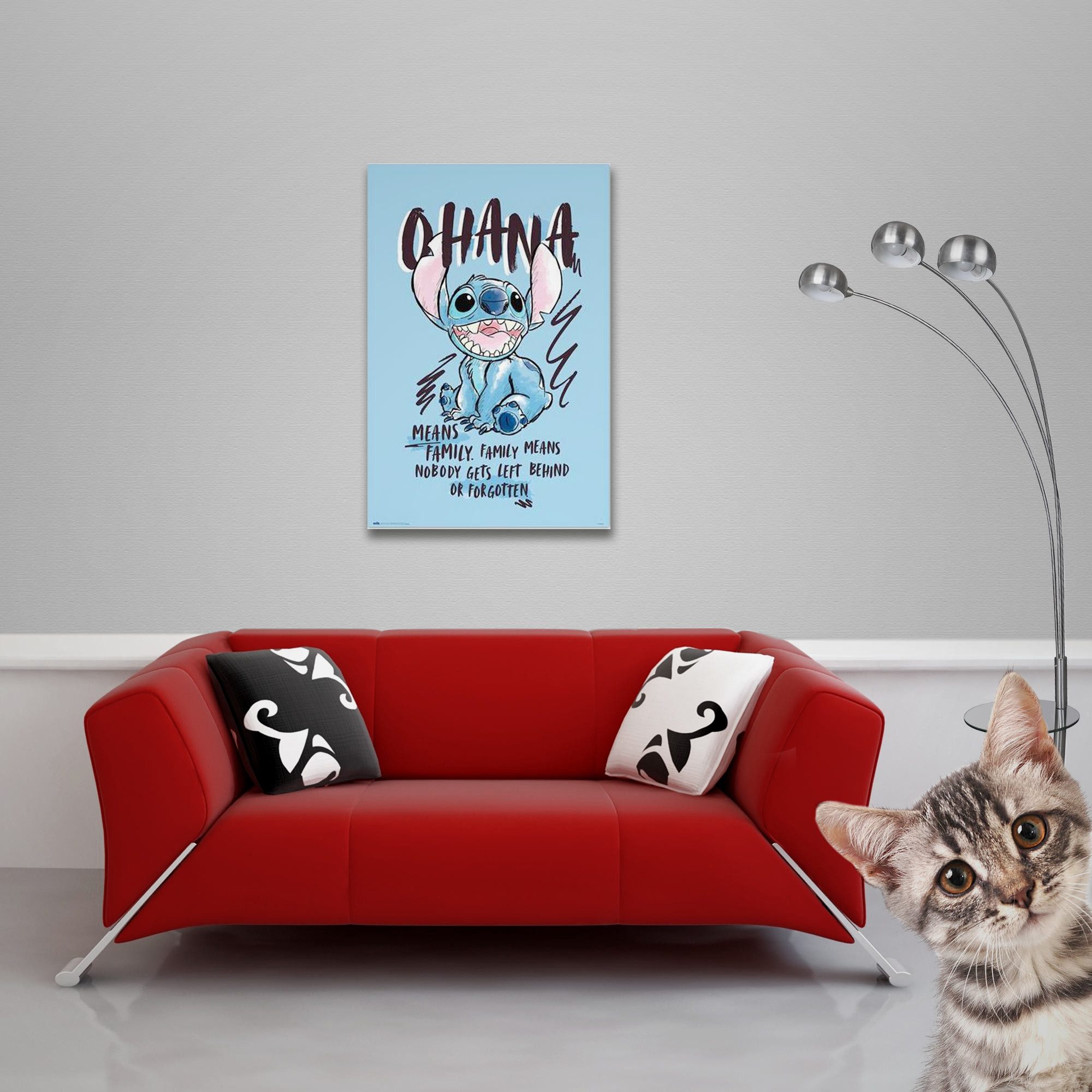 Poster Disney - Poster - Stitch - Ohana günstig online kaufen
