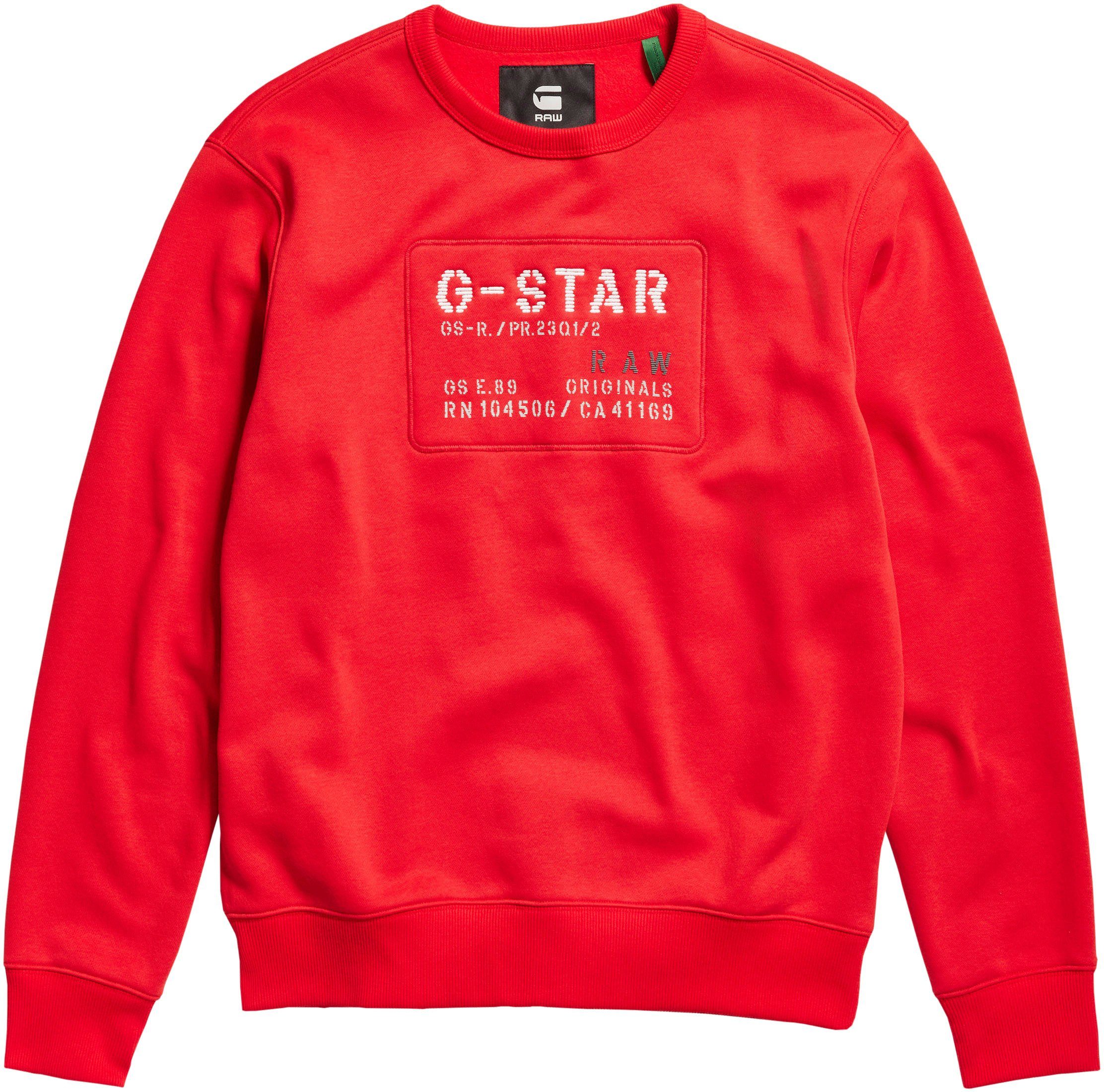 G-Star RAW Originals Red Acid Sweatshirt Sweatshirt