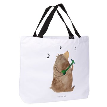 Mr. & Mrs. Panda Shopper Bär Lied - Weiß - Geschenk, Tasche, Strandtasche, Beutel, Tragebeutel (1-tlg), Einzigartige Designs