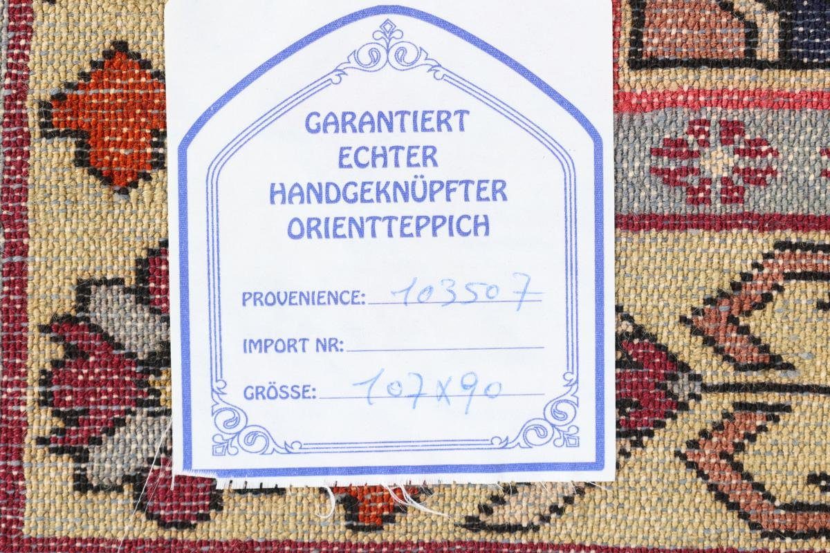 Ghutschan / Orientteppich 6 Handgeknüpfter Perserteppich Höhe: Läufer, Orientteppich 89x107 Trading, Nain mm rechteckig,