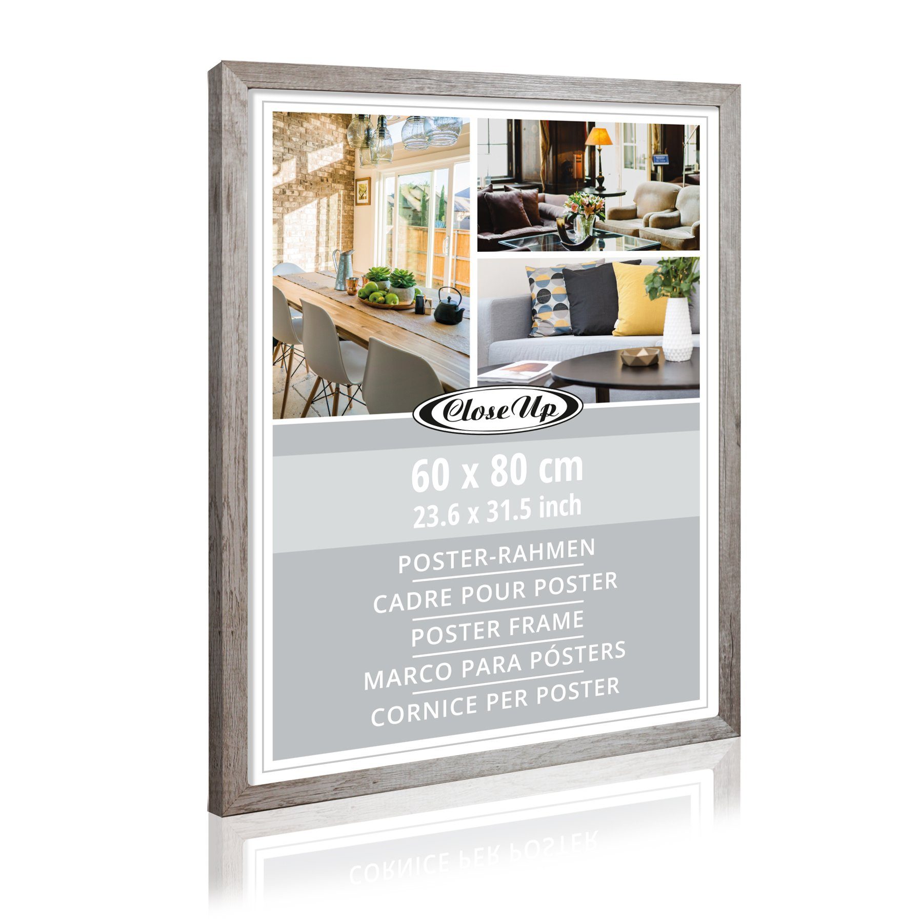 Close Up Bilderrahmen Posterrahmen 60 x 80 cm Holzdekor Driftwood