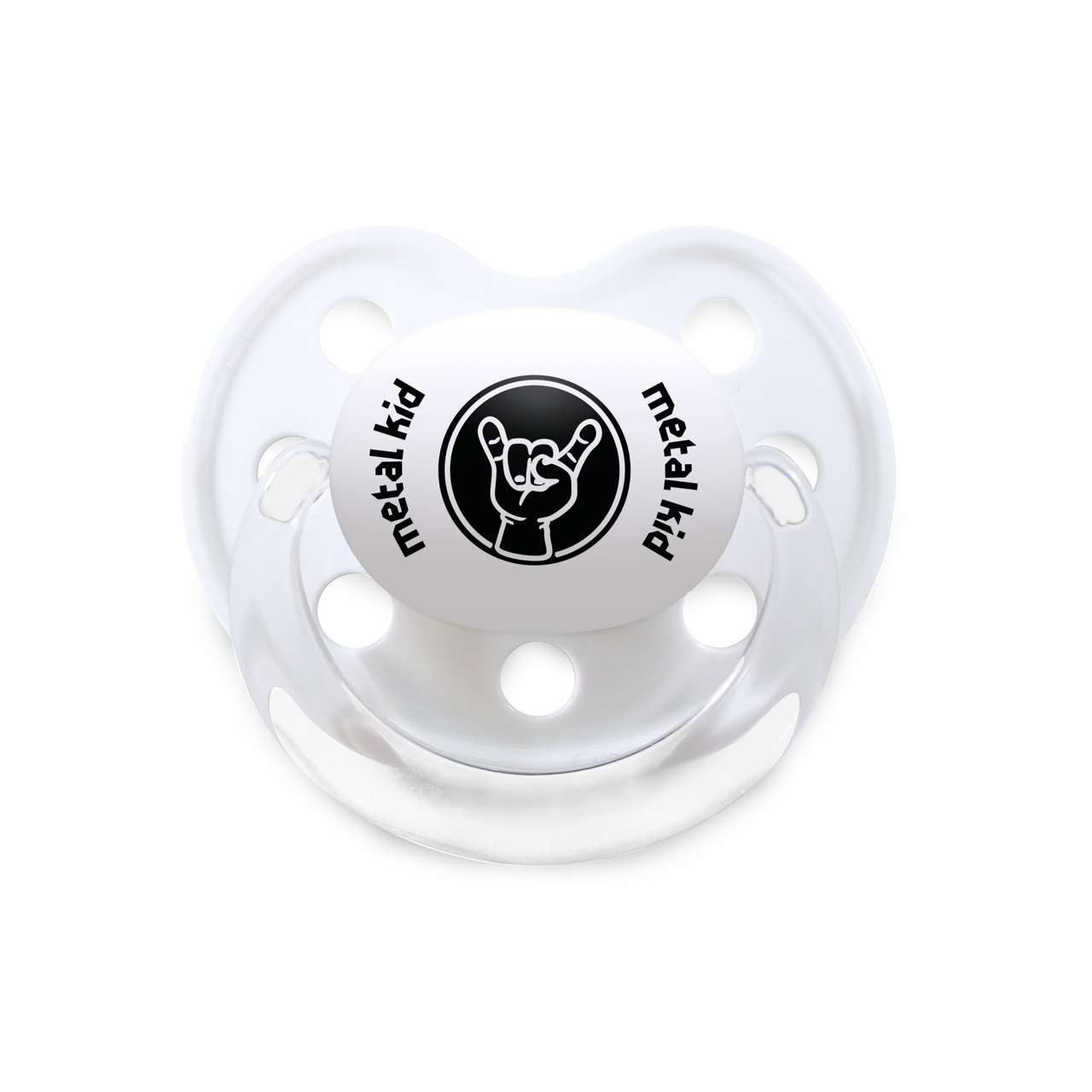 Metal Kids Schnuller mit Metal Kid Aufdruck für Babys, BPA frei