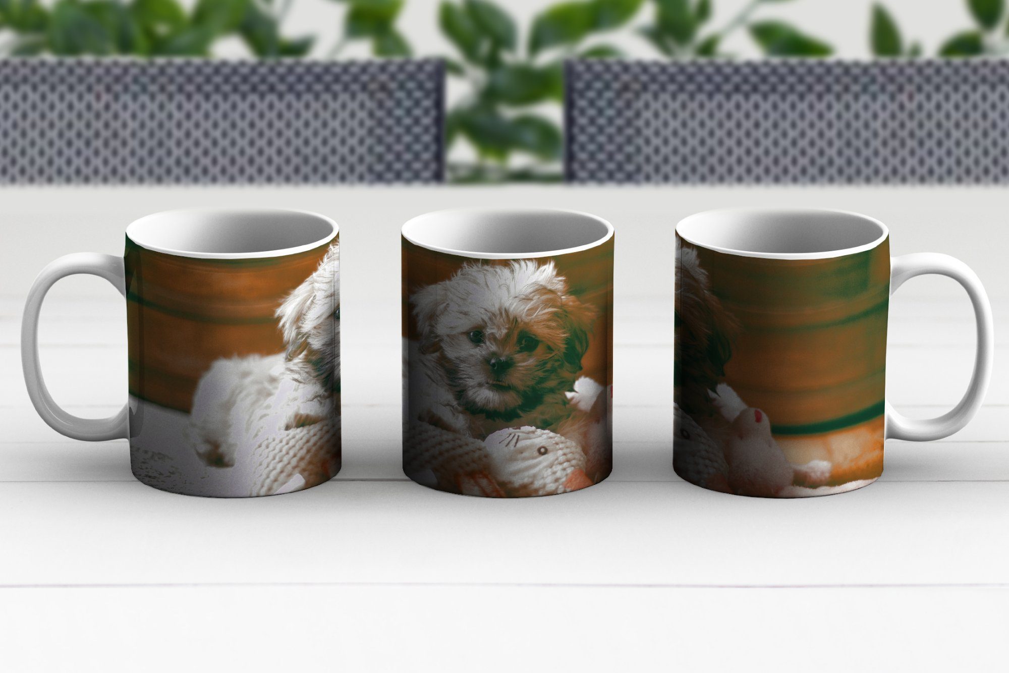 Shih Boden Kaffeetassen, Geschenk Becher, Teetasse, Ein MuchoWow auf Teetasse, Tasse Tzu-Hund, kuschelt, der Keramik, dem