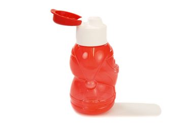 TUPPERWARE Trinkflasche EcoEasy 350 ml rot Nikolaus Trinkflasche+ SPÜLTUCH