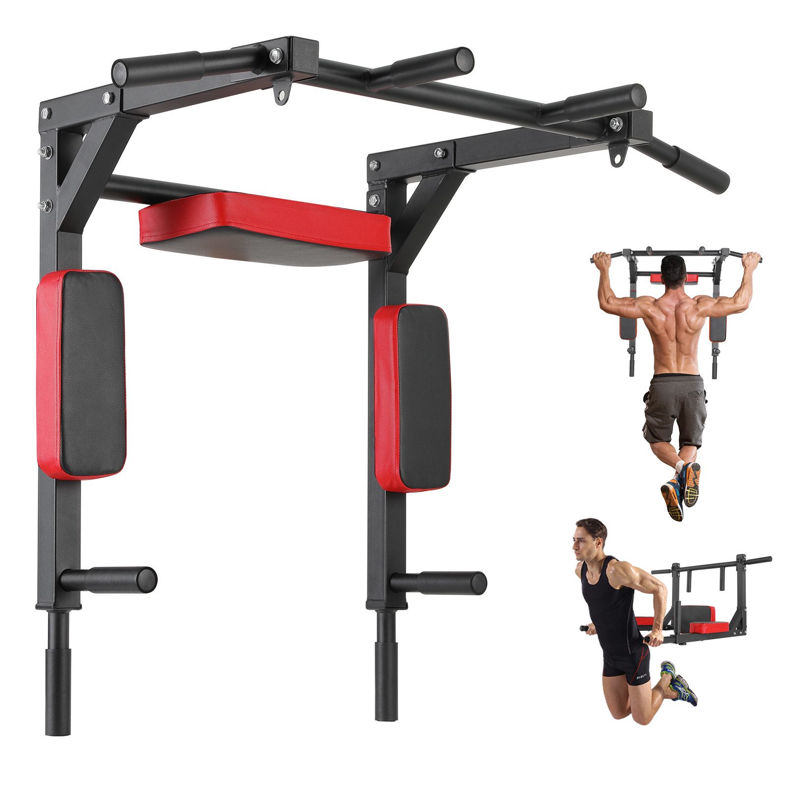 TLGREEN Klimmzugstange zur Wandmontage, Multifunktionale Pull-Up-Bar (Trainingsstange Dip-Station für das Training zu Hause), Power Tower Trainingsgewicht bis zu 200kg