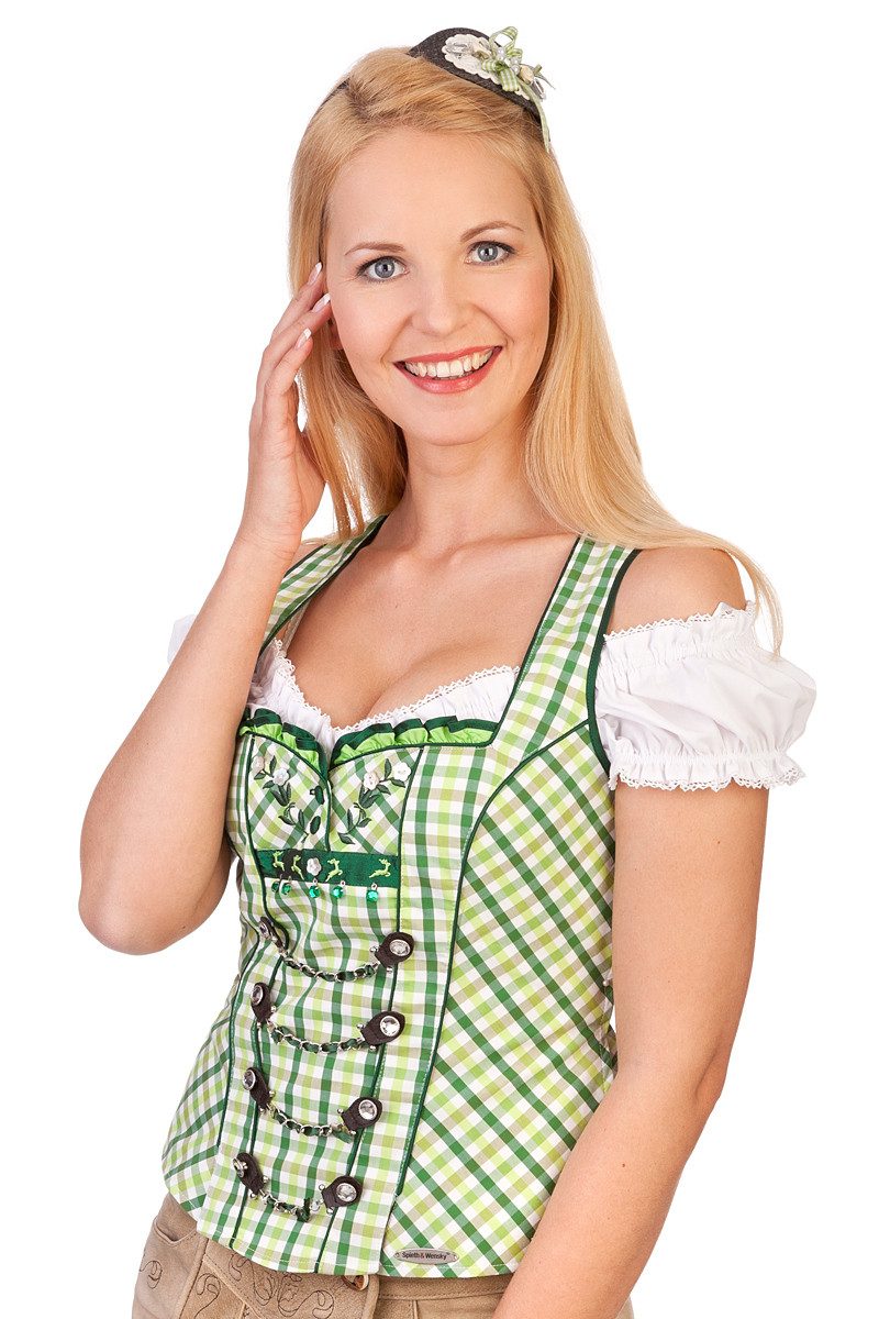 Spieth & Wensky Dirndlbluse Dirndlbluse - BELLANO - weiß günstig online kaufen