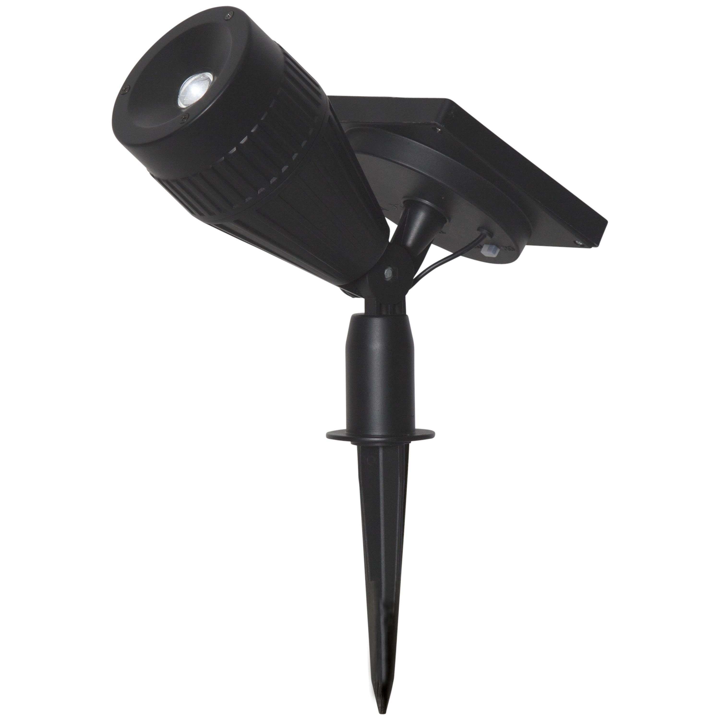LED Dekolicht Solar-Erdspieß Powerspot, schwarz