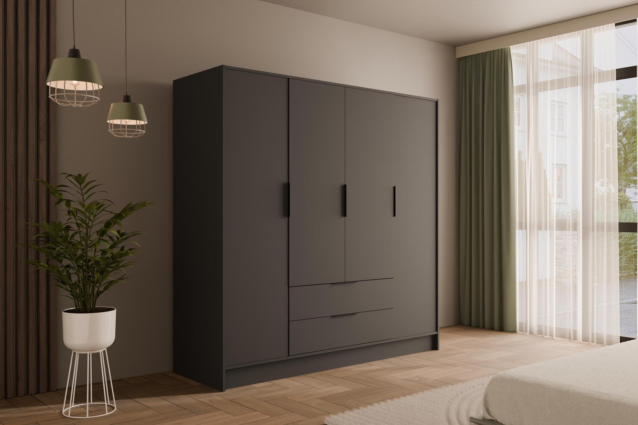 ALTDECOR Drehtürenschrank KOLIN (Kleiderschrank Garderobenschrank mit günstig online kaufen