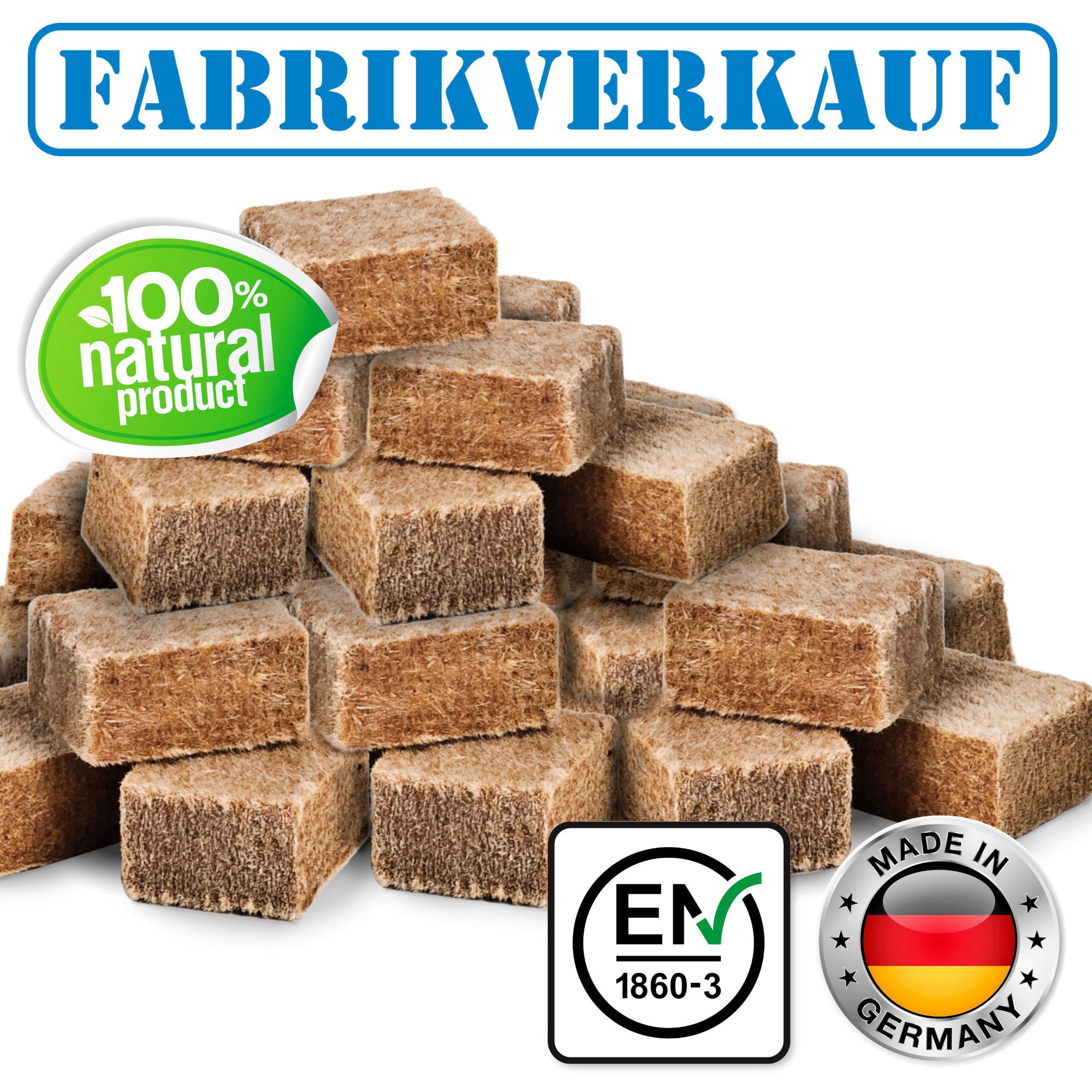 Fabrikverkauf Grillanzünder Anzündwürfel 24 x 32 Stück - Kaminanzünder, Grillanzünder, (24-St)