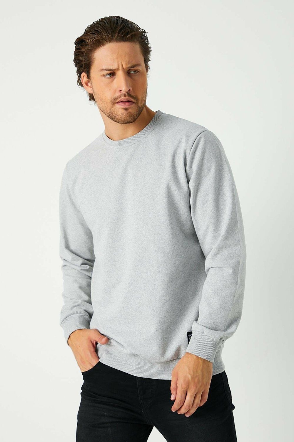 COMEOR Sweatshirt Herren Pullover bequeme Sweater (1-tlg) aus Baumwollmischung – Bild 4 von 5