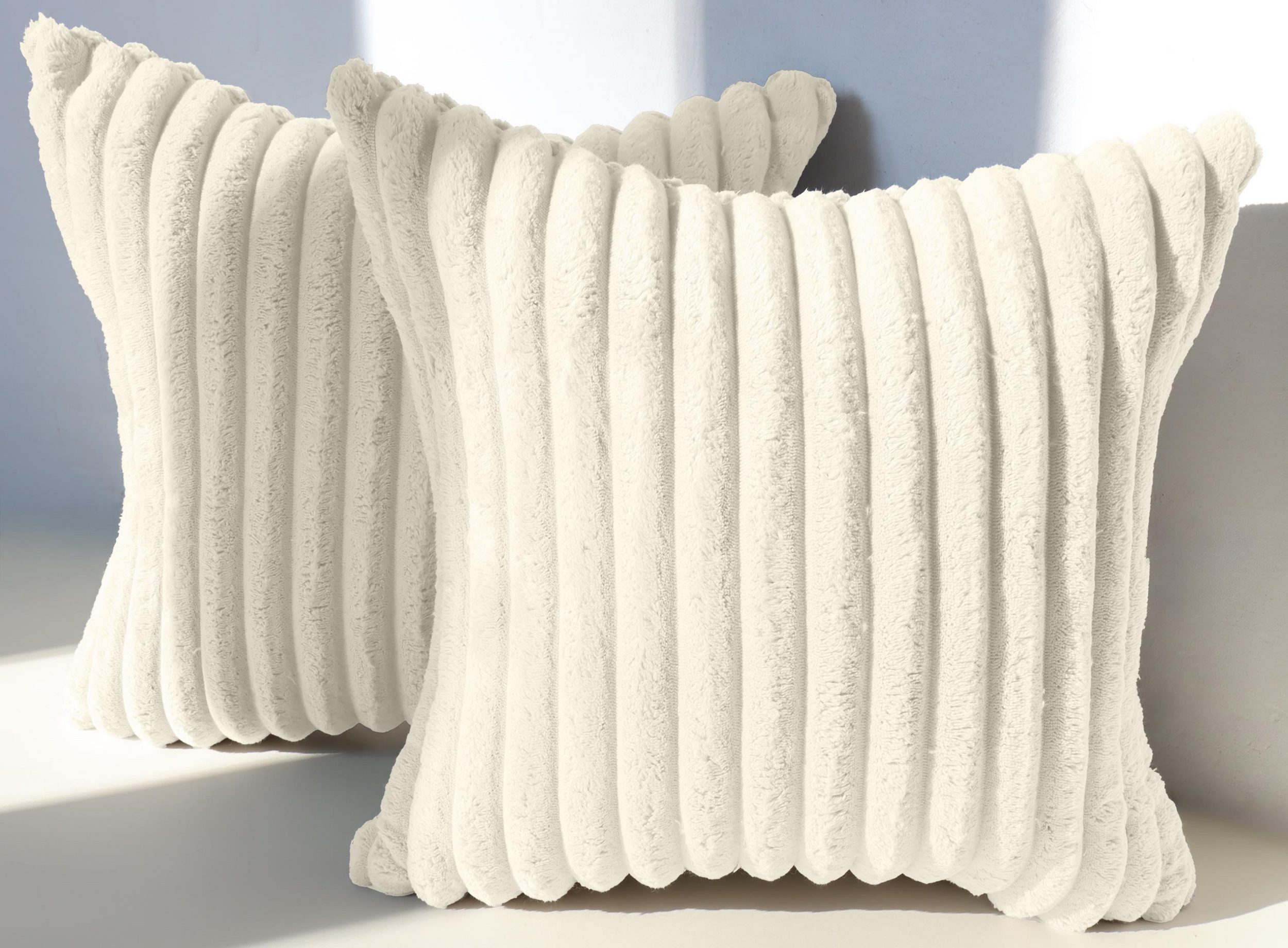 Amilian Kissenbezüge 2er Set - Dekokissenbezug - Kissenhüllen - Zierkissenbezüge, (2 Stück), (40x40 cm) Kissenbezug für Sofa, Dekokissen, Kissen, Zierkissen
