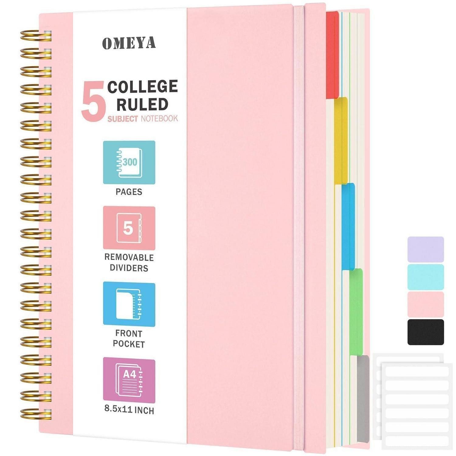 LuxusKollektion Notizblock Notizbuch A4 Liniert 300 Blatt Rosa