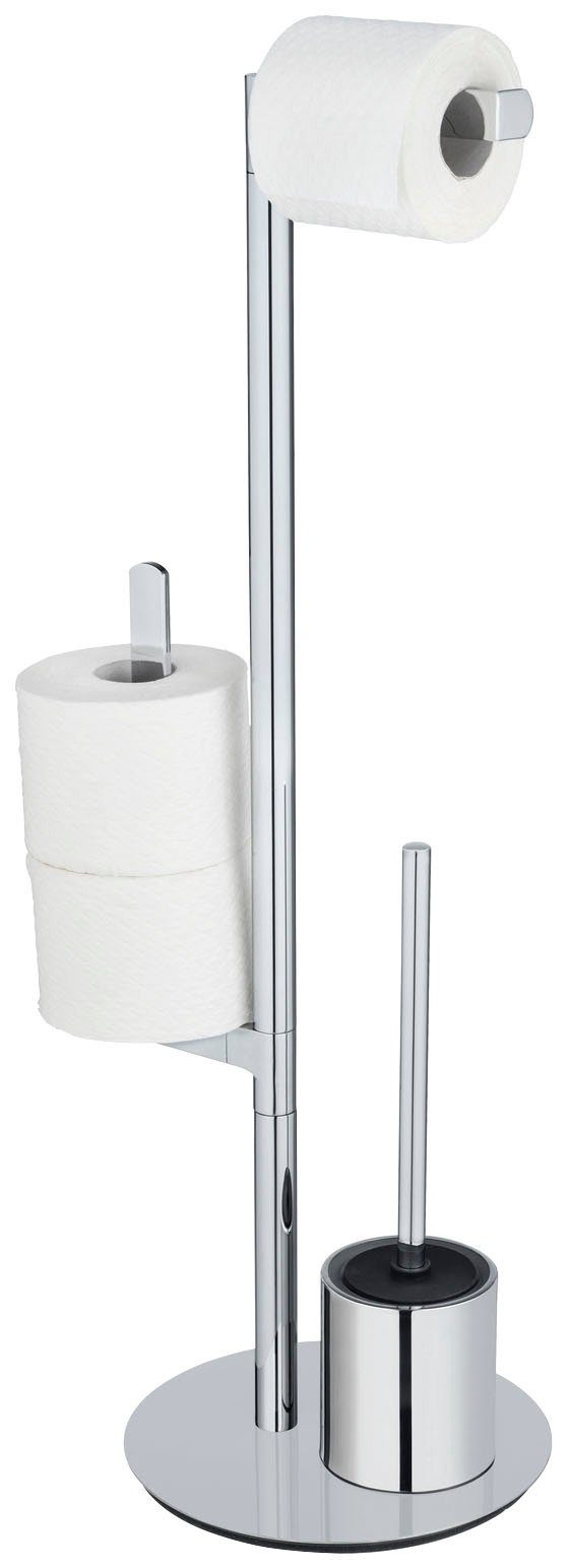 Silikon-Bürstenkopf Edelstahl, Polvano, WENKO mit WC-Garnitur aus