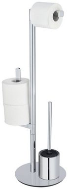 WENKO WC-Garnitur Polvano, aus Edelstahl, mit Silikon-Bürstenkopf