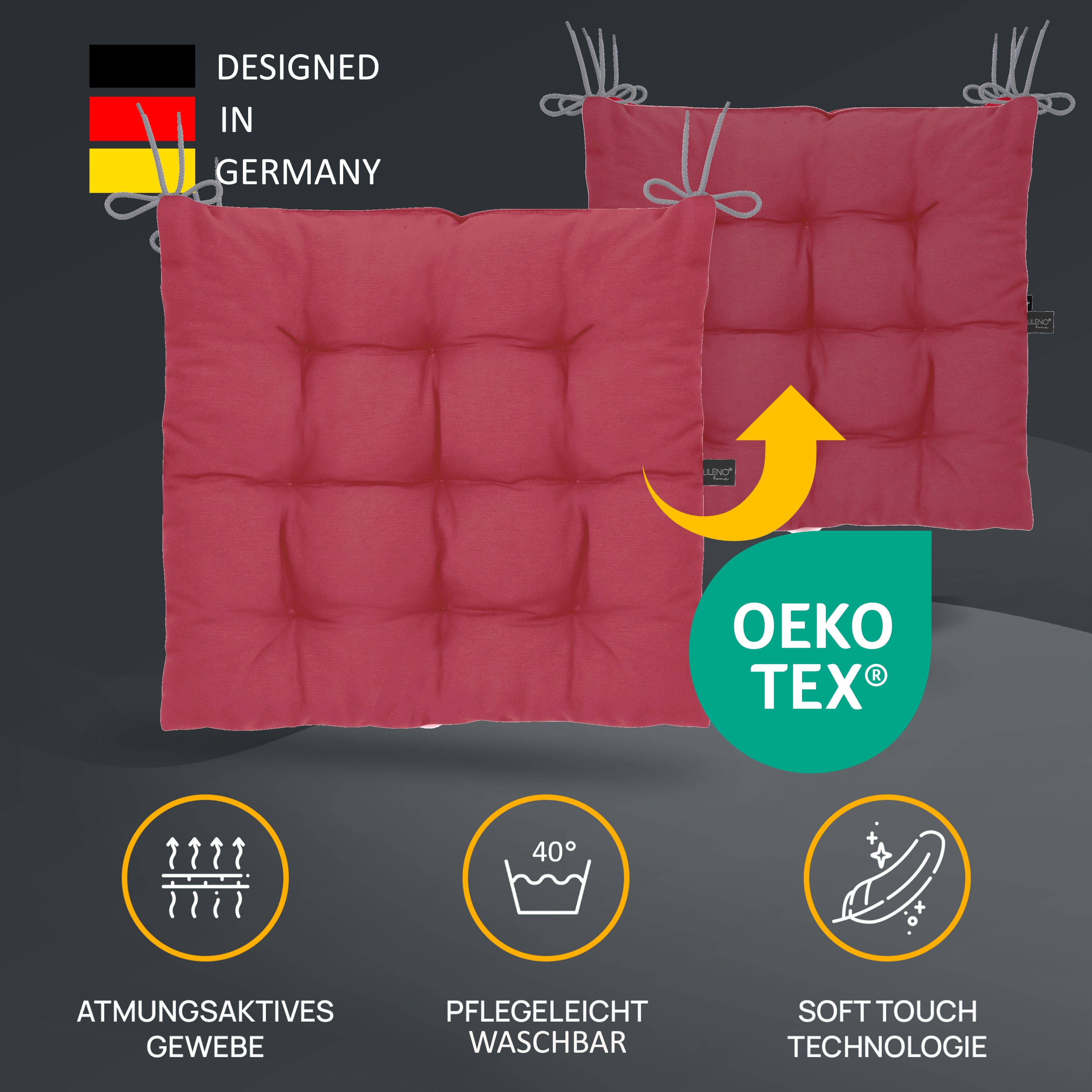 LILENO HOME Stuhlkissen Sitzkissen für Gartenstuhl, günstig online kaufen