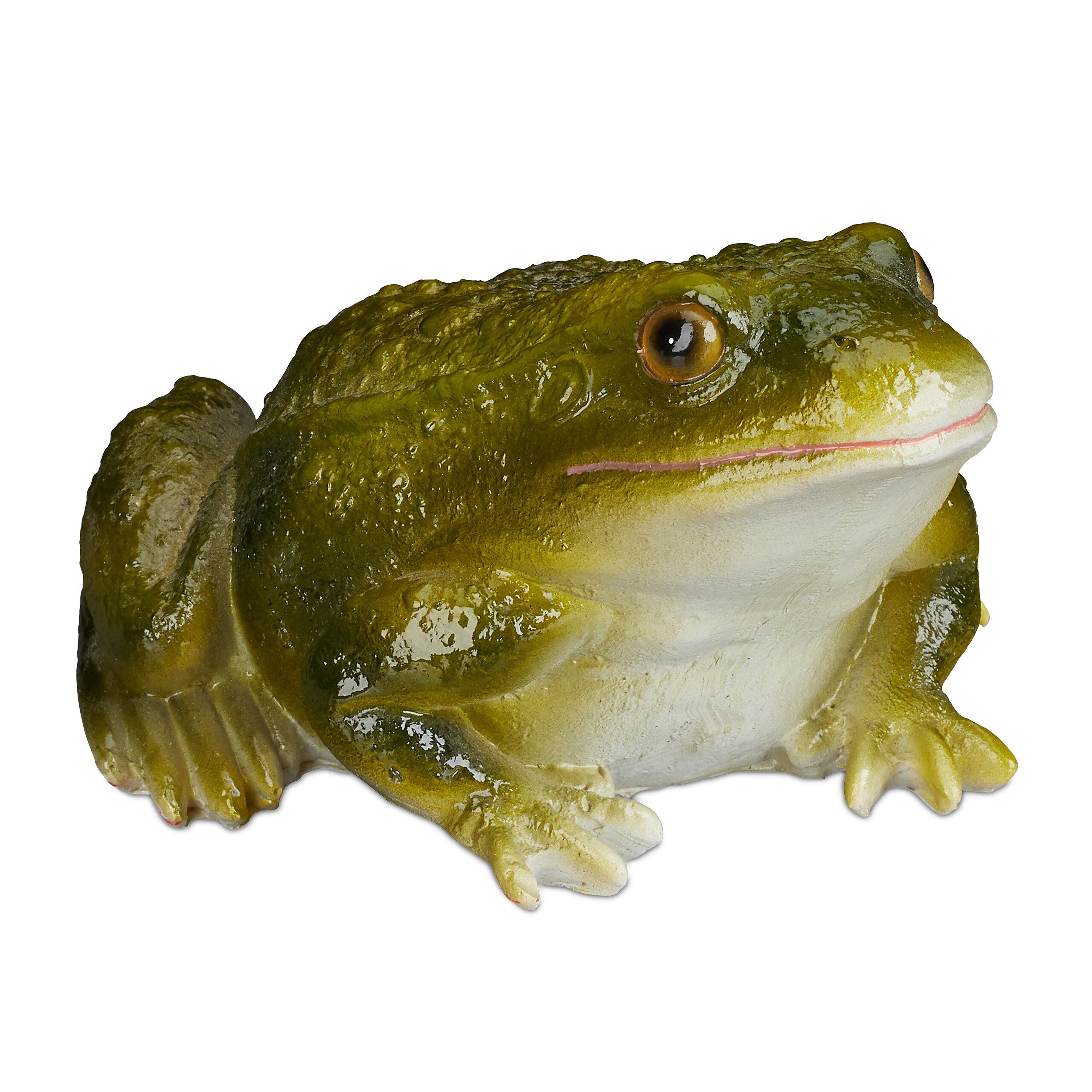 Gartenfigur Frosch Kunststei