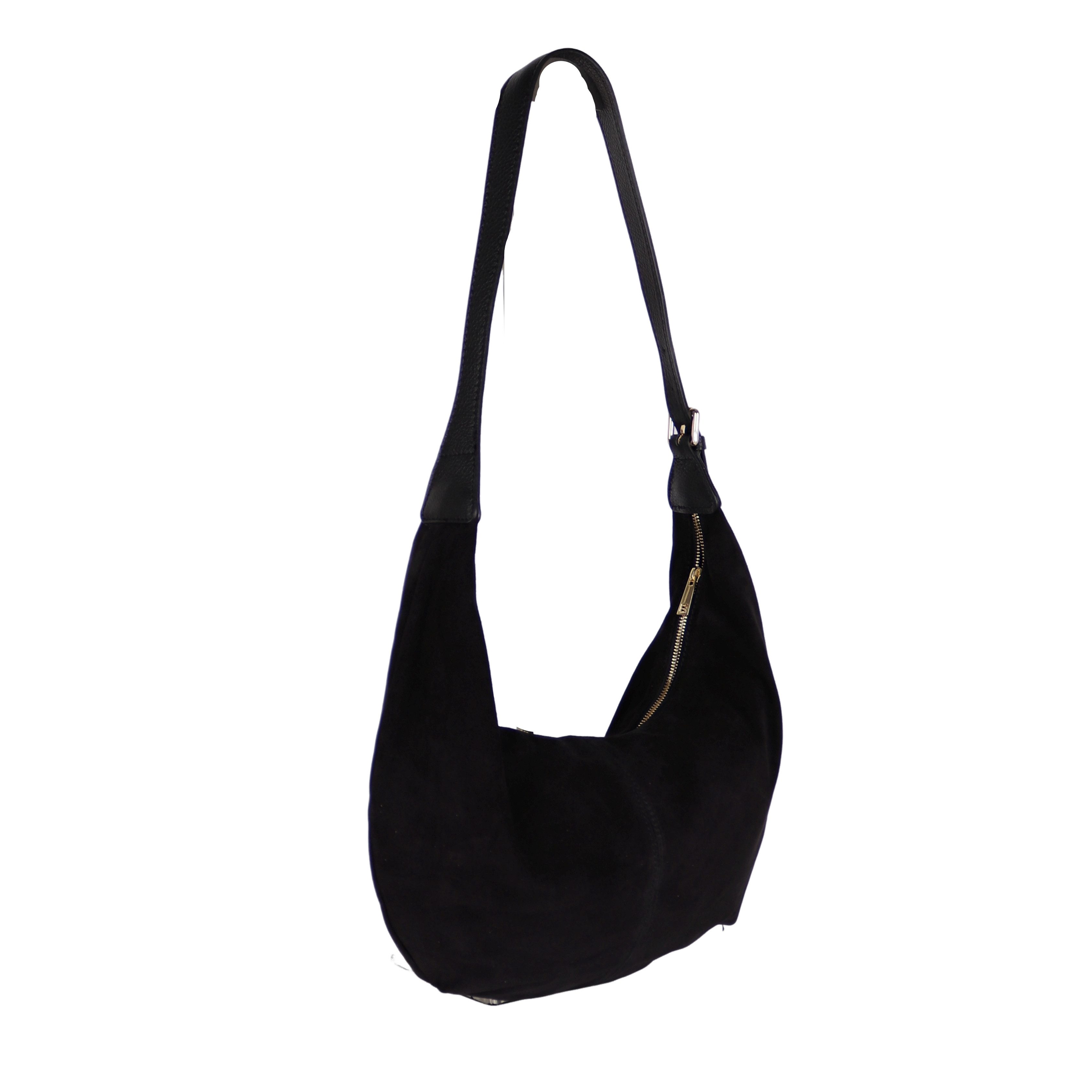 MIRROSI Umhängetasche Damen Crossbody Bag, Wildleder Echtleder Made In Ital günstig online kaufen