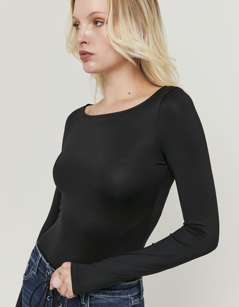 Tally Weijl Langarmbody SBOPABOTIC Materialmix, figurbetont
