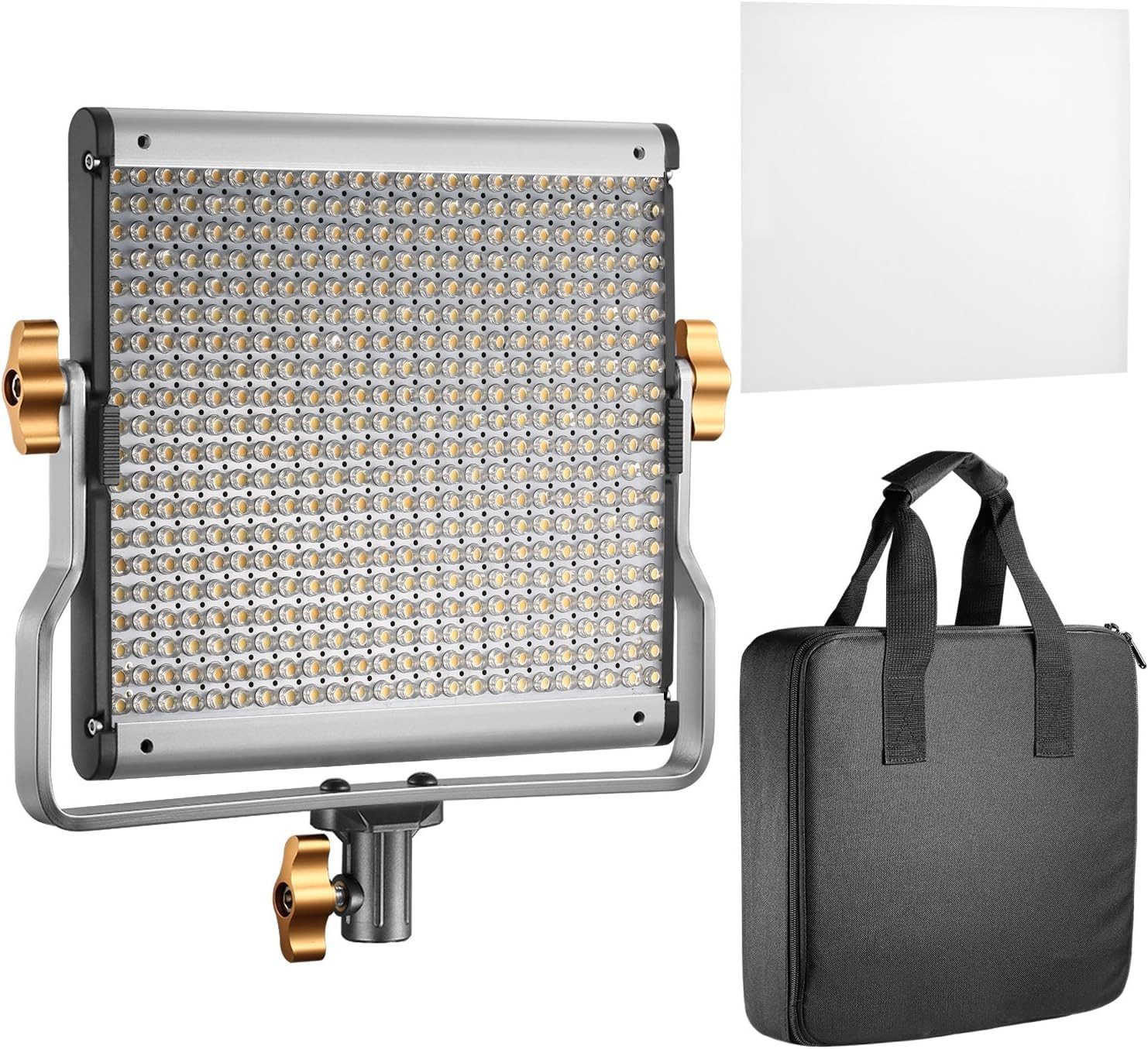 Neewer Videoleuchte NL480 LED Videoleuchte Streaming Licht, mit U Halterung, Dimmbar, 3200-5600K, CRI 96+, 480 LEDs, für Studio Videolicht Panel