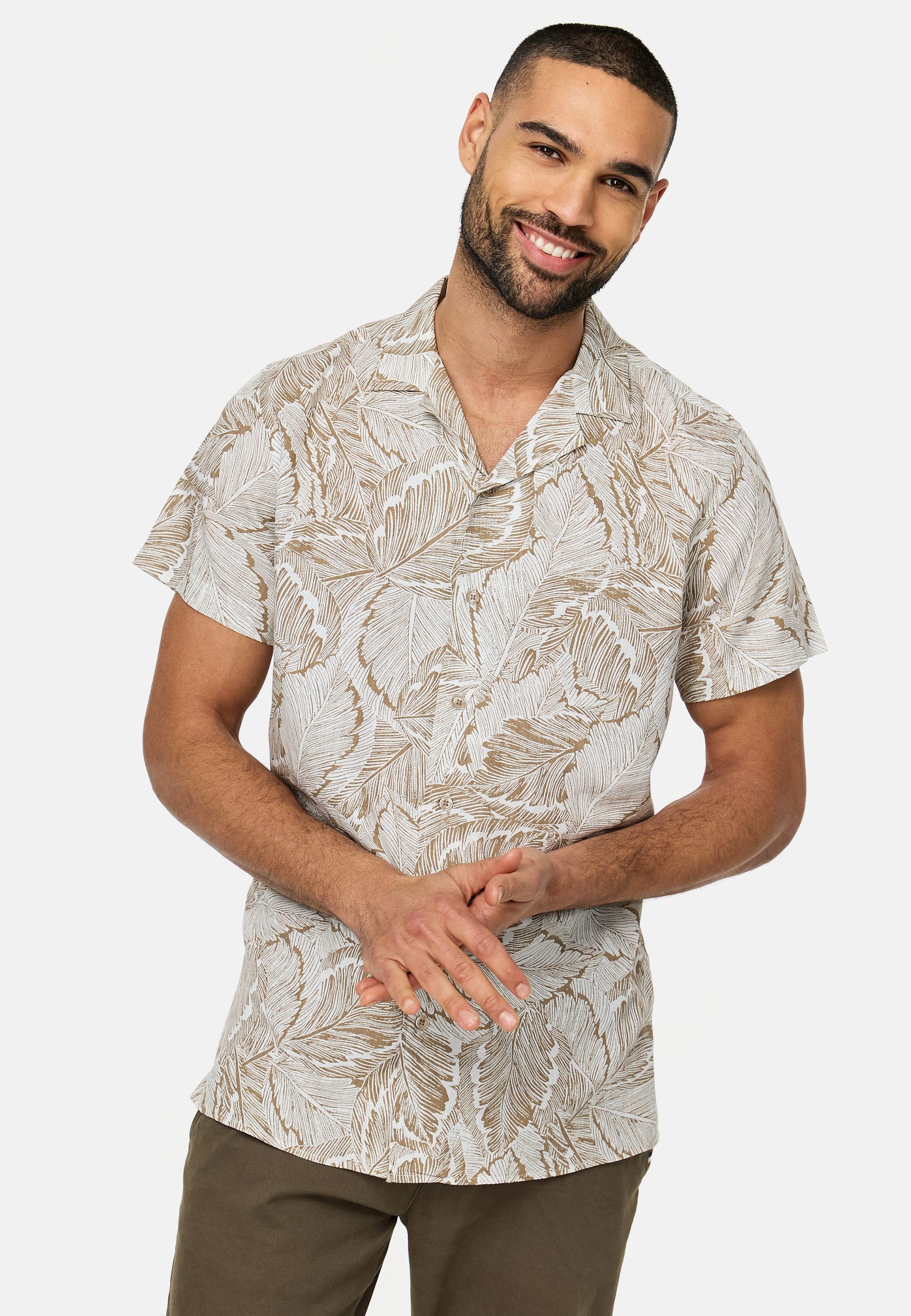 Indicode Kurzarmhemd INFrey (1-tlg) sommerliches Freizeithemd günstig online kaufen