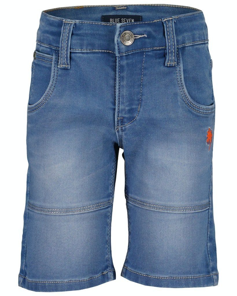 Blue Jeans (1-tlg) Jungen Bermuda Hose Seven Jeansbermudas Seven kurze Blue blau