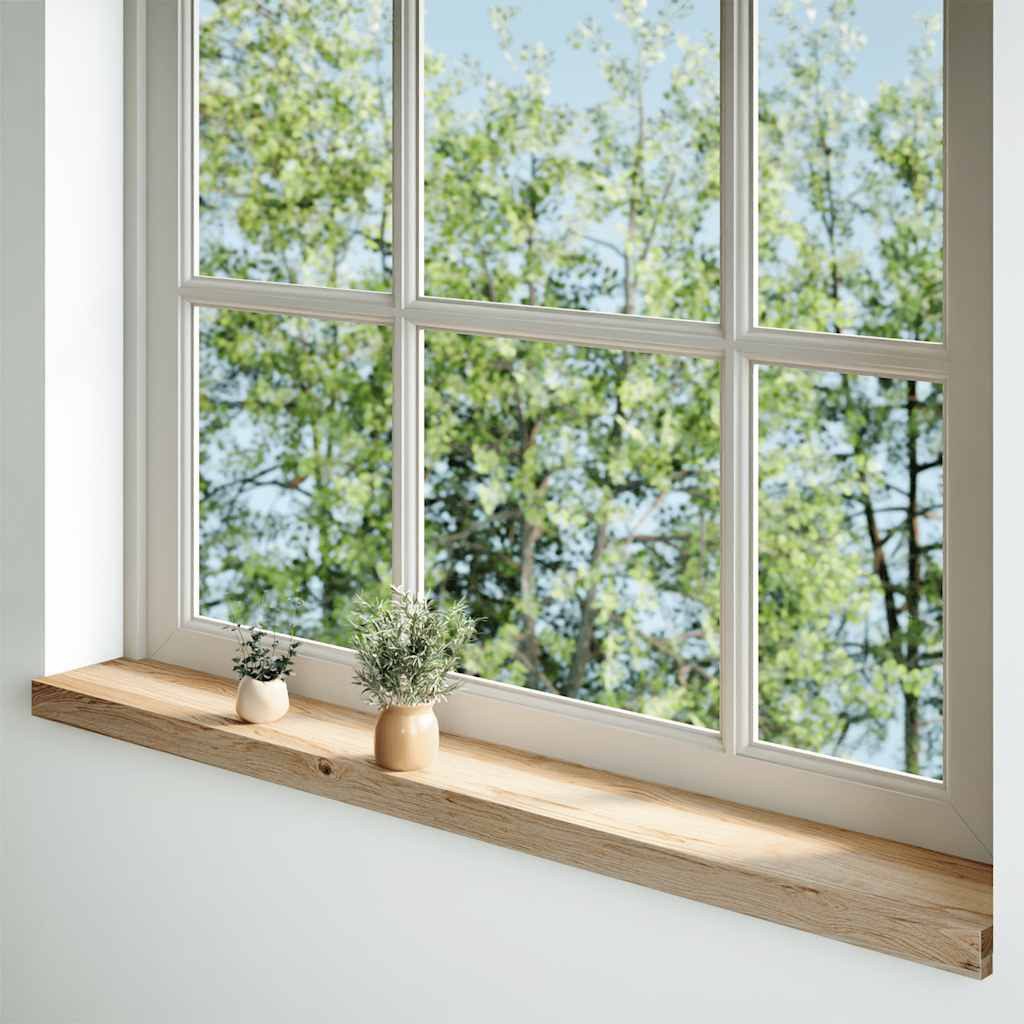 vidaXL Fensterbank Fensterbänke 2 Stk. Unbehandelt 120x15x2 cm Massivholz E günstig online kaufen