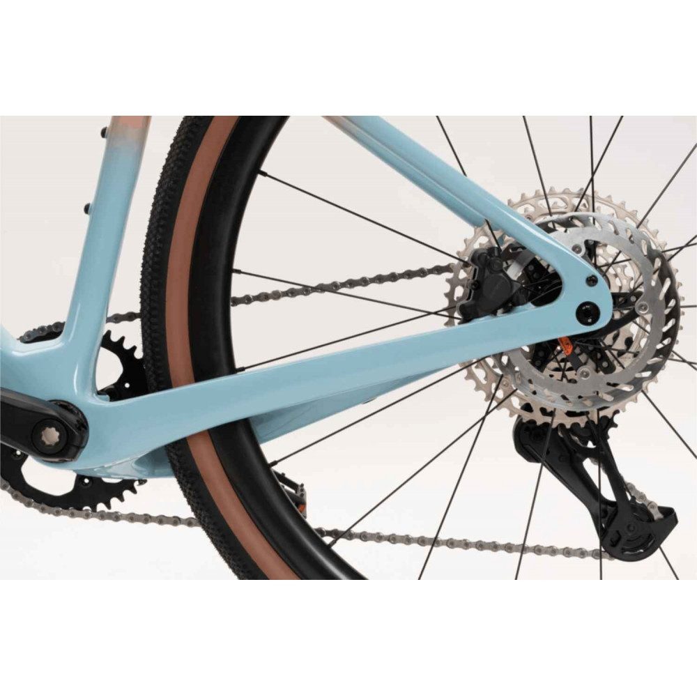 corratec Rennrad Allroad C1 Gravelbike 44cm, Farben: Blau-Grau, Kupfer, Lila