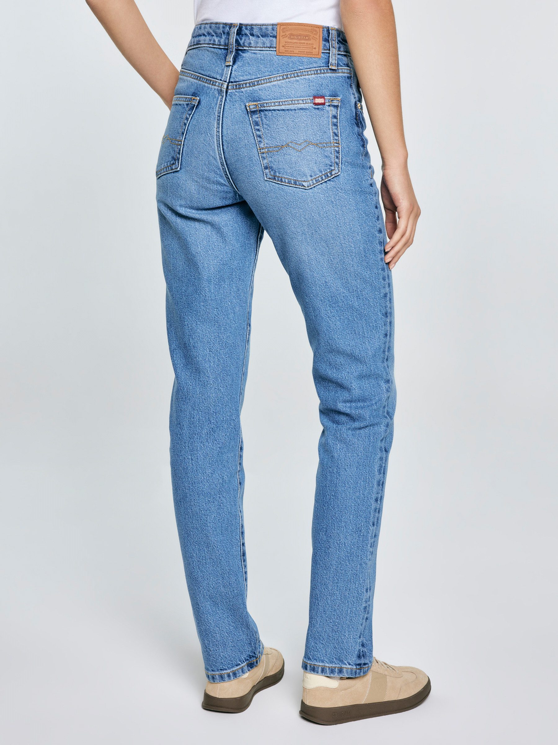 BIG STAR Straight-Jeans CHARLOTTE hohe Leibhöhe