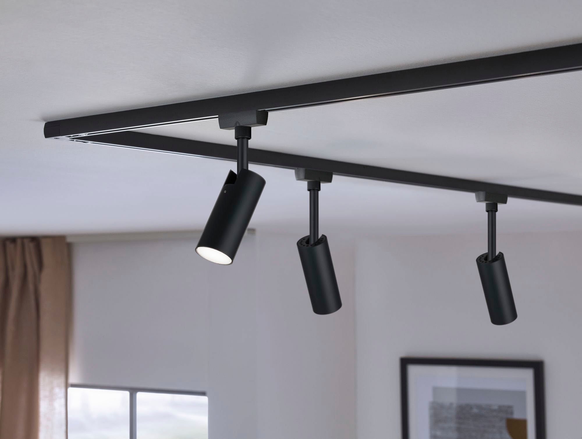 Paulmann Schienensystem-Leuchten URail Spot Tubo 1x4W 4000K 230V, LED fest integriert, Neutralweiß, 3-Step-Dimmbar