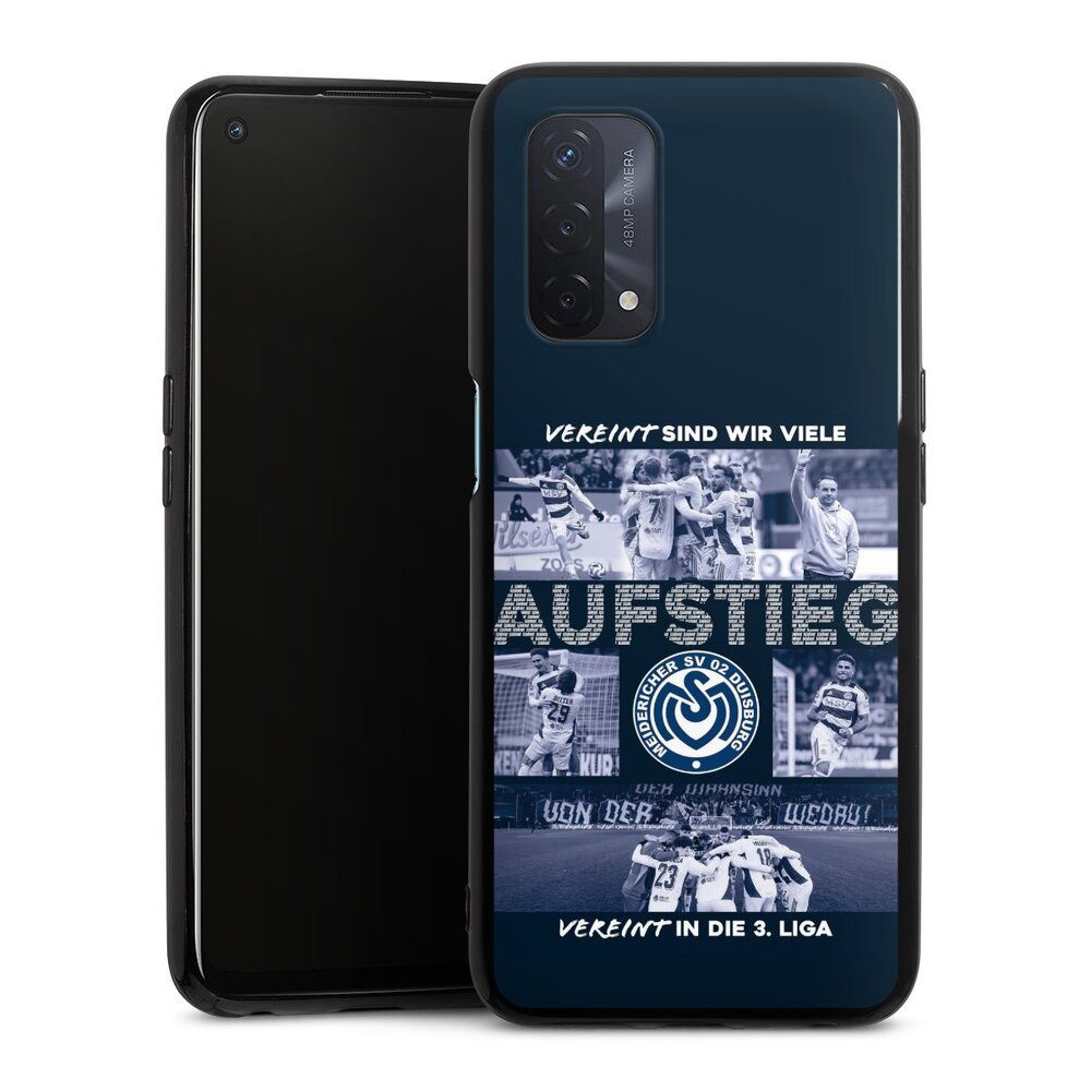 DeinDesign Handyhülle MSV Duisburg Aufstieg Offizielles Lizenzprodukt, Oppo A54 5G Silikon Hülle Bumper Case Handy Schutzhülle