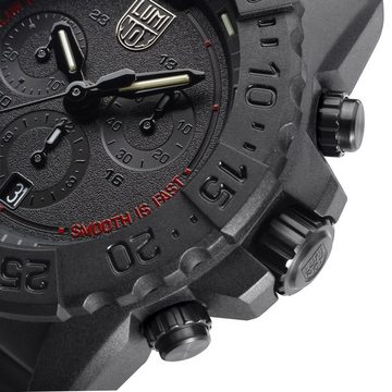 Luminox Taucheruhr für Navy Seal Schwarz/Rot