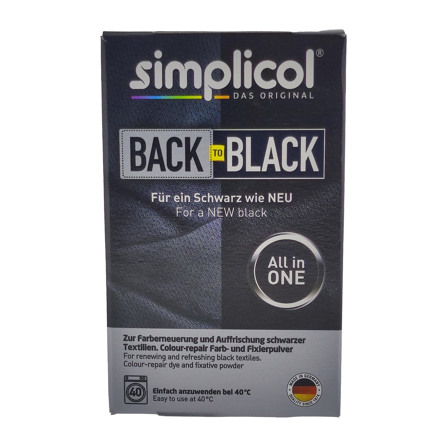Textilfarbe Simplicol Back to Black Farberneuerung 400g