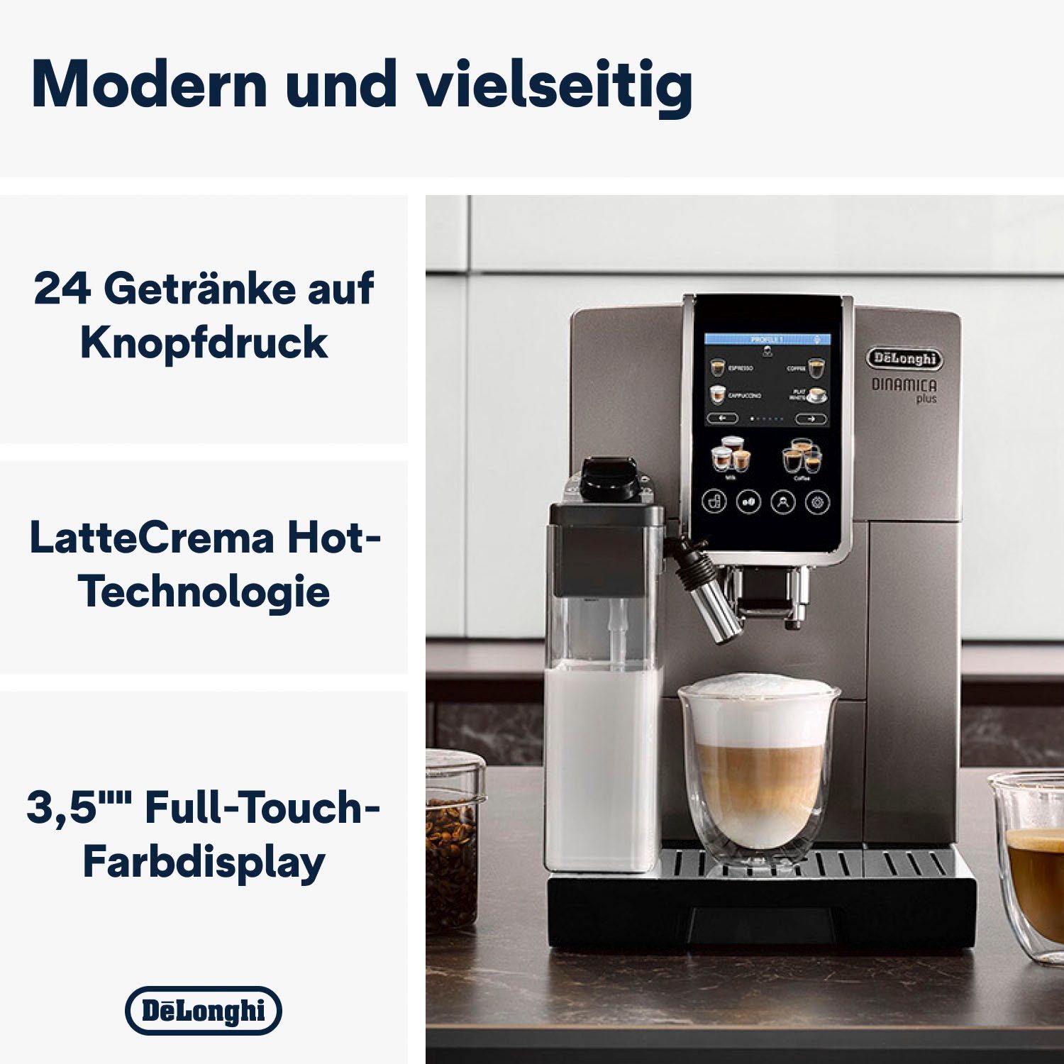 Plus De'Longhi 380.95.TB Dinamica ECAM Kaffeevollautomat