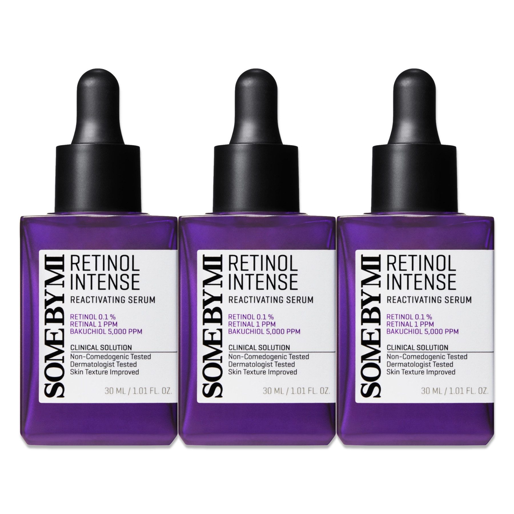Some By Mi Gesichtsserum Retinol Retinal Intense Reactivating Serum Anti-Falten Anti-Aging, 3-tlg., Anti-Aging, Anti-Falten,Hautpflege, Serum