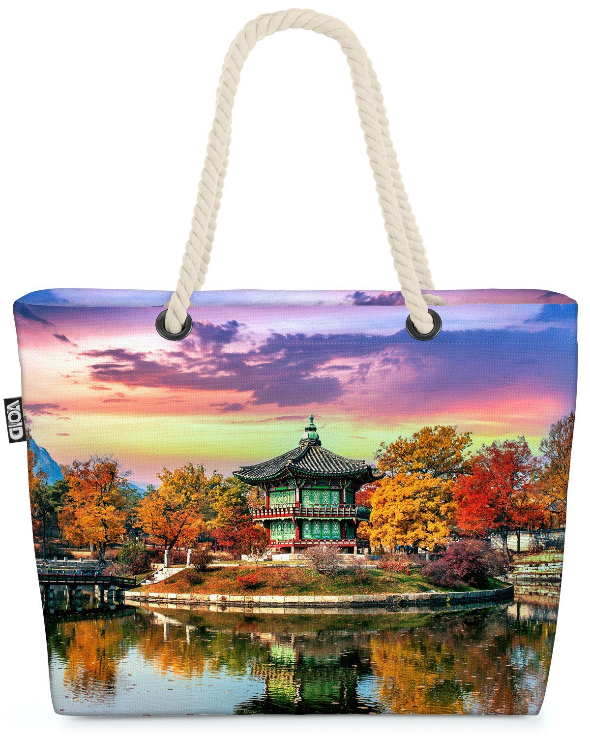 Pagode Südkorea Korea VOID Strandtasche Gyeongbokgung Urlaub Palst (1-tlg), Asien Park Lan Reise