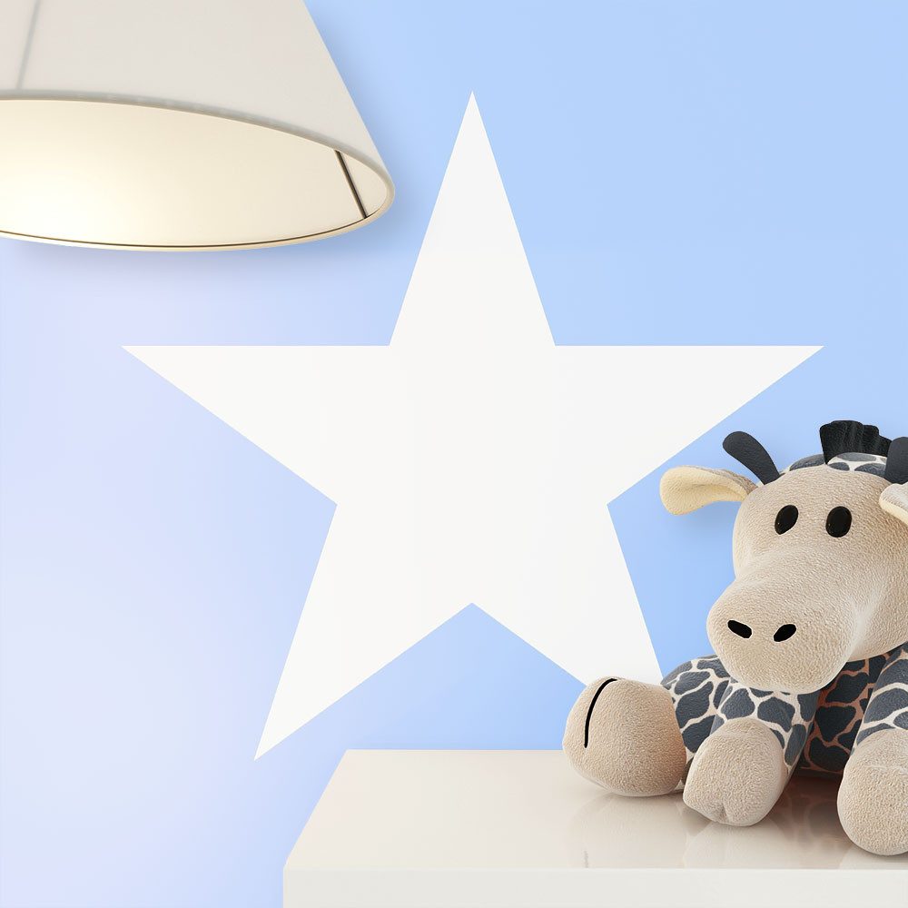 Newroom Vliestapete Türkis Tapete Kinderzimmer Sterne, Babytapete