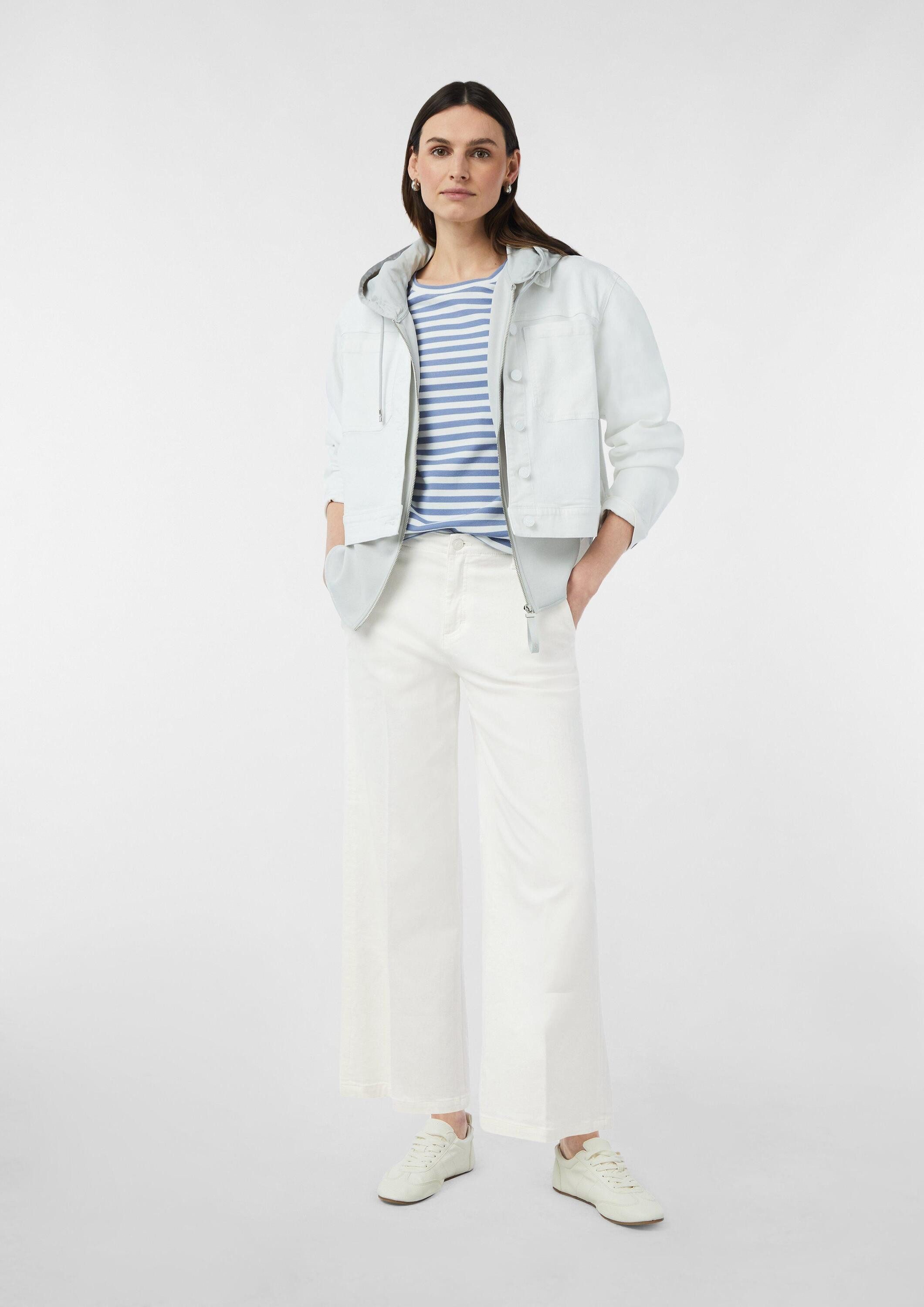 comma Culotte Hose Culotte aus Lyocellmix mit Bügelfalte