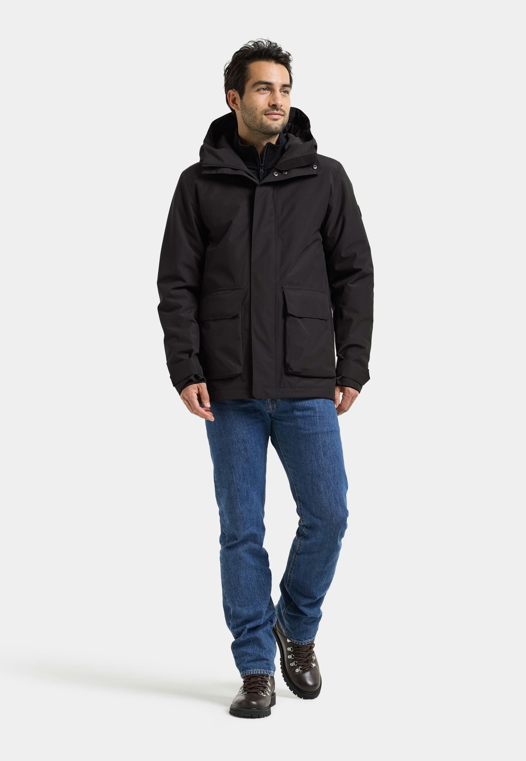 Didriksons Winterjacke Herren Winterparka Wasserdicht LIAM mit Kapuze mit Taschen