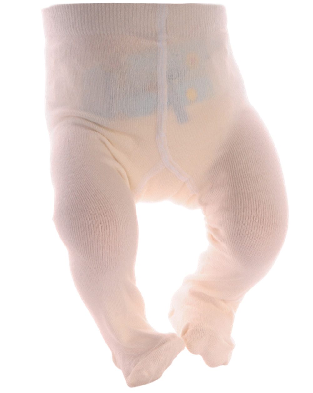 Strumpfhose Baby Strumpfhose creme weiß für Neugeborene Frühchen