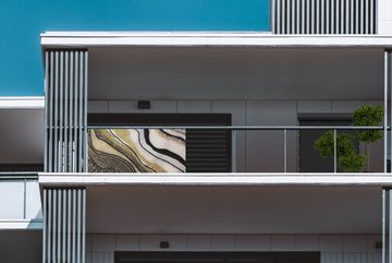 MuchoWow Balkonsichtschutz Edelstein - Abstrakt - Marmor - Natur (1-St) Balkonbanner, Sichtschutz für den Balkon, Robustes und wetterfest