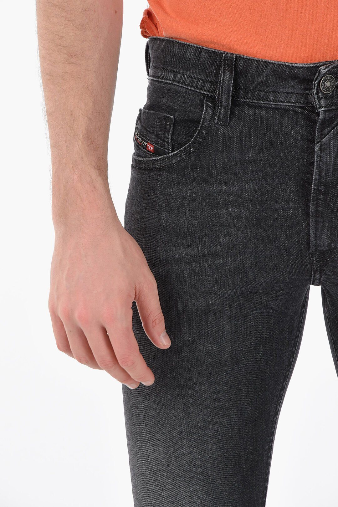 Diesel Slim-fit-Jeans Herren Jeans Thommer 0890E Anthrazit 5-Pocket-Style