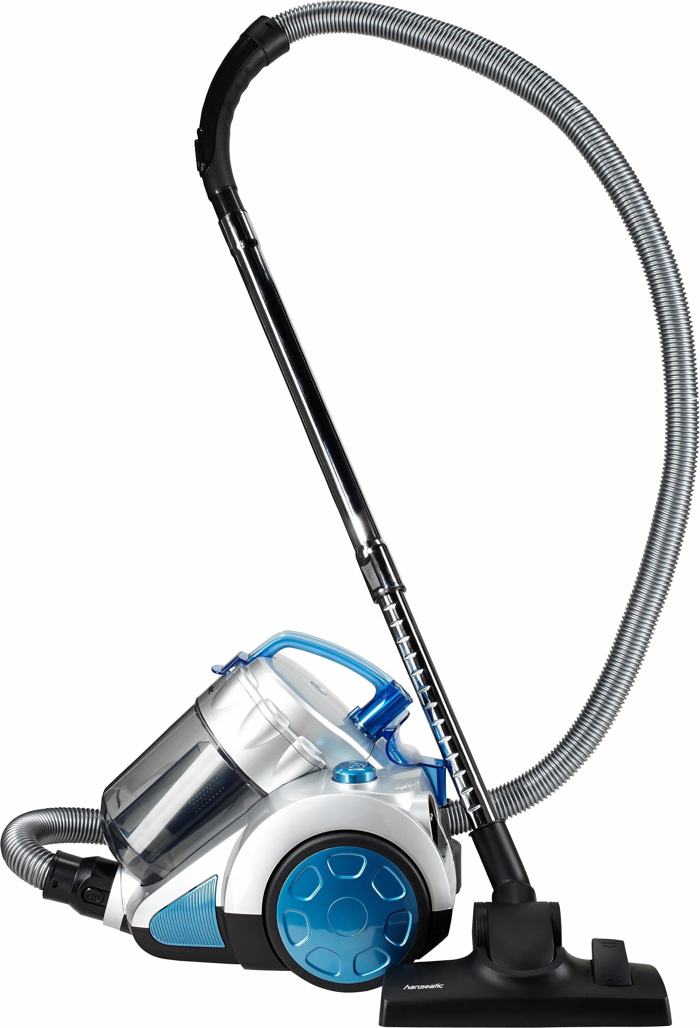 Hanseatic Bodenstaubsauger VC-T4020ES-2, 650 W, beutellos, Zyklonentechnologie, elektronische Saugkraftregulierung