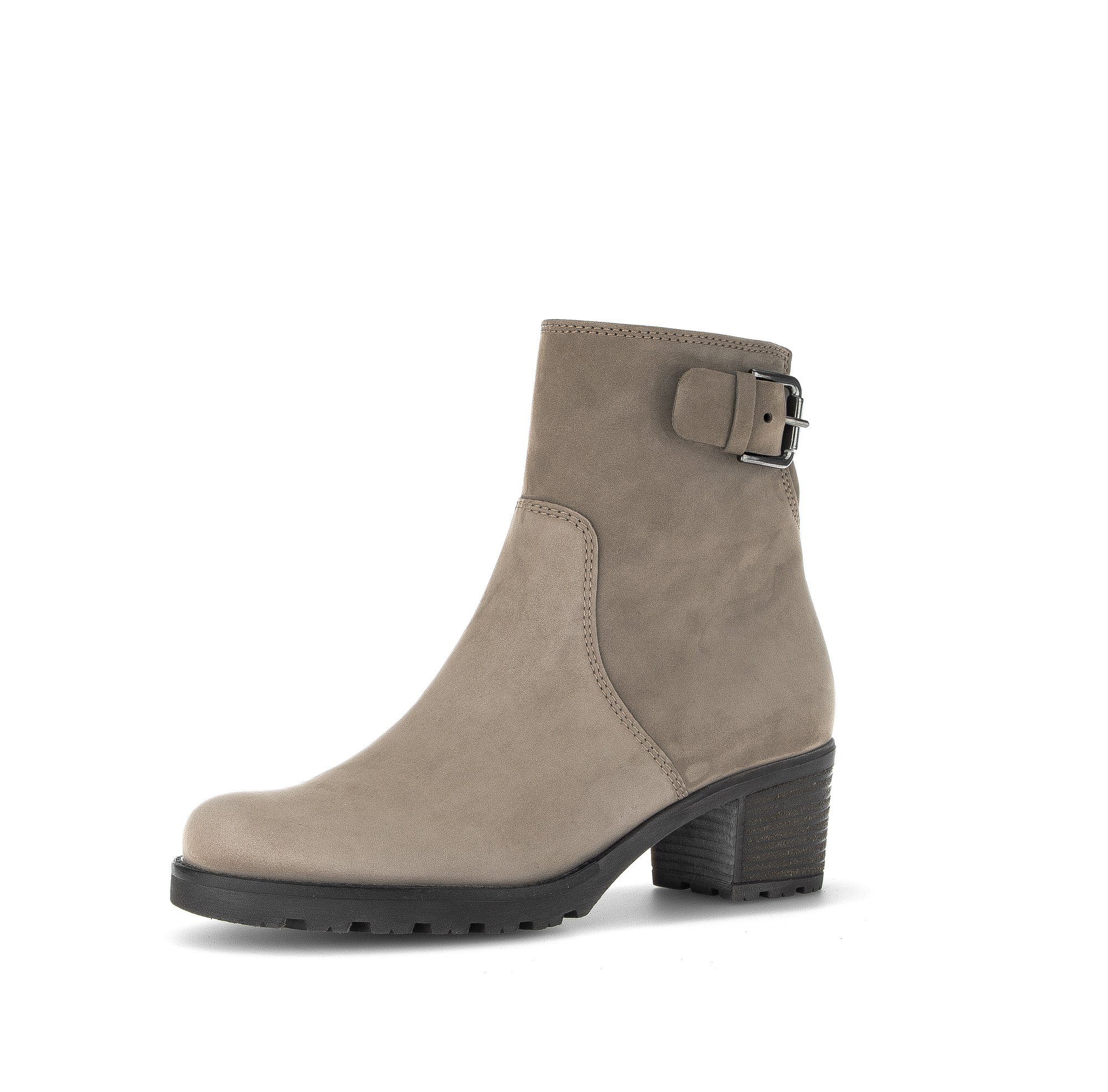 Gabor Damen Stiefeletten – Comfort Mehrweite G, Blockabsatz 6 Cm, Rauleder Mit Reißverschluss