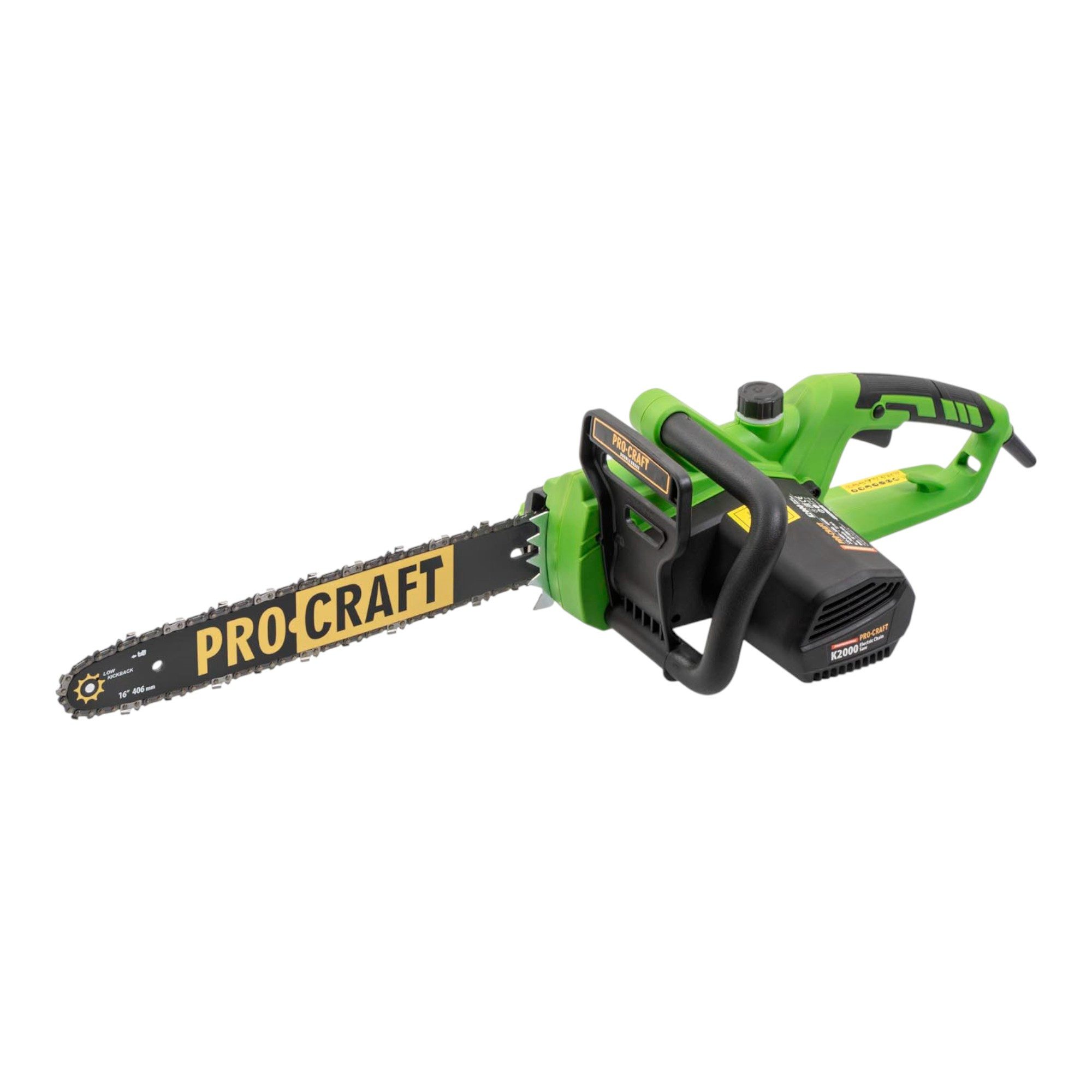 PRO CRAFT Elektro-Kettensäge Procraft K2000 Kettensäge 1800 Watt 406 mm Schnittlänge