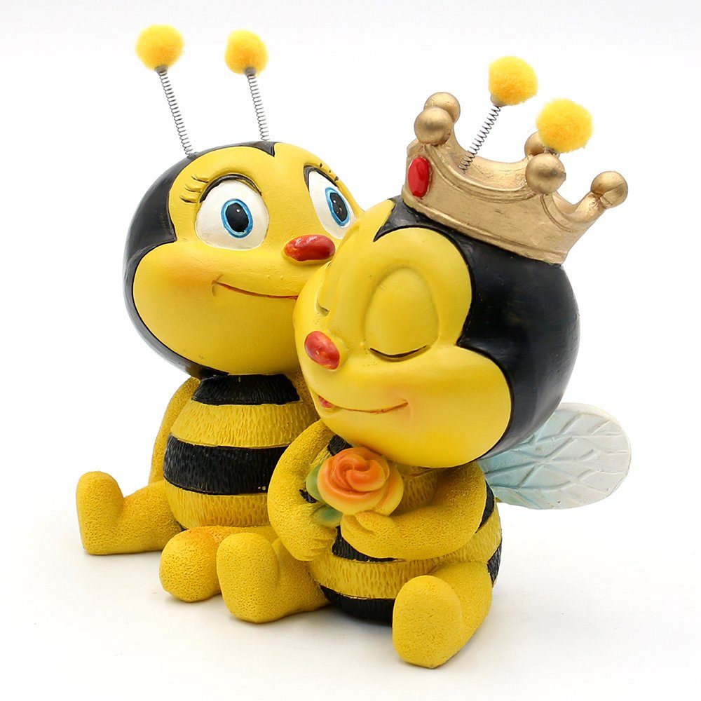 Dekohelden24 Gartenfigur Dekofigur Bienenpaar sitzend, Gartendeko, günstig online kaufen